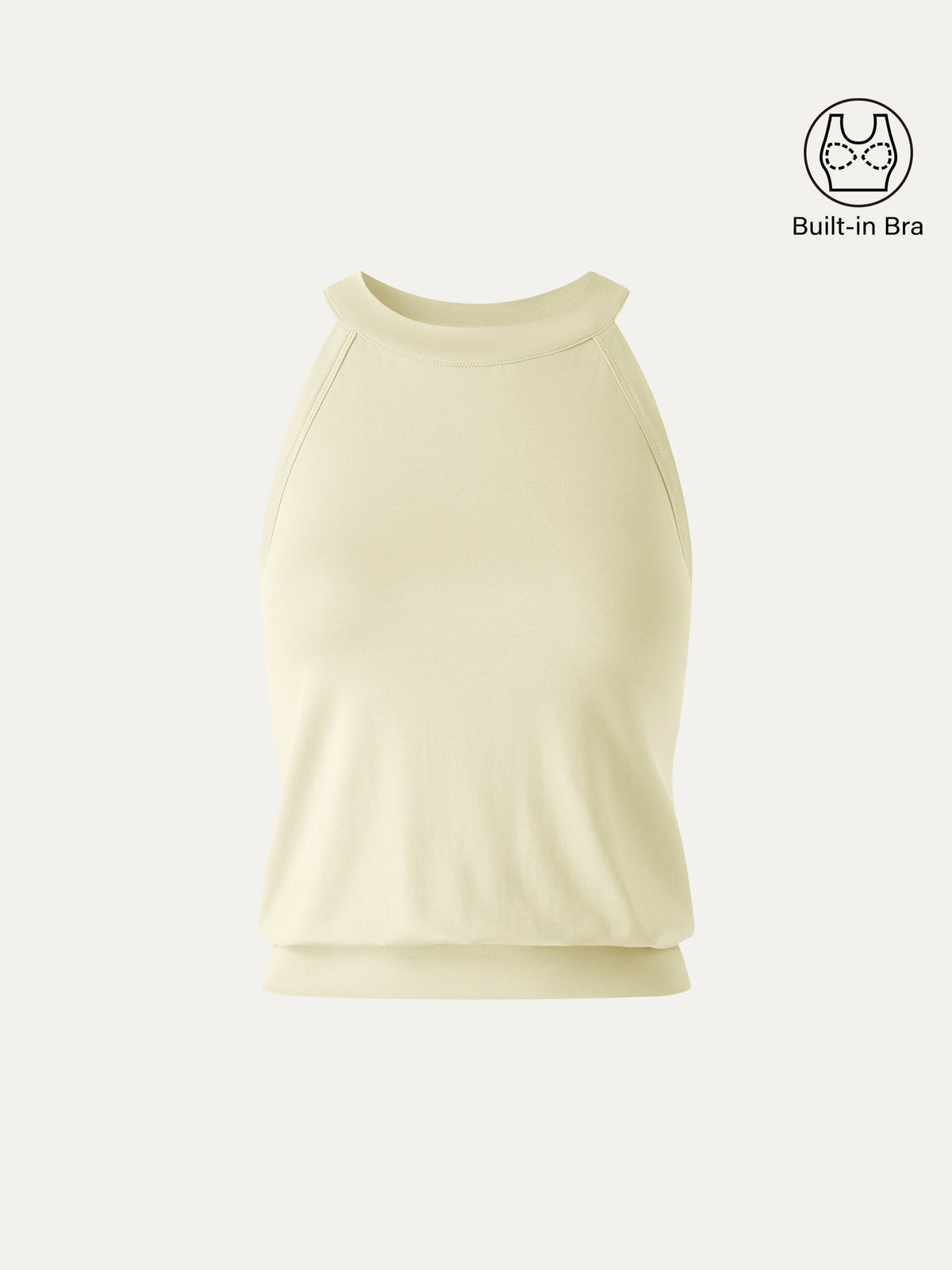 OGLmove Women's Halter Neck Banded Hem Bra Tank