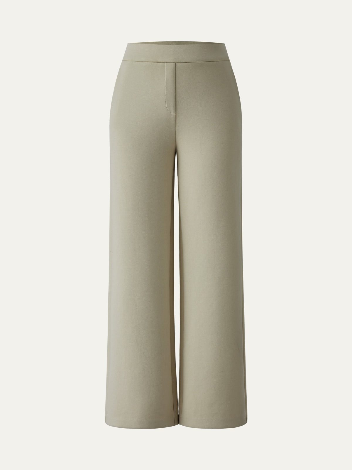 OGLmove Women's Textured Mid-Rise Pull-on Straight Pants with Pockets