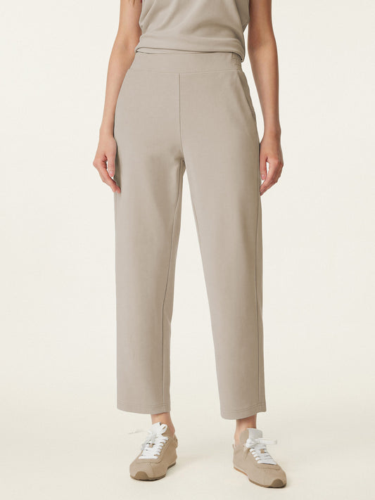 OGLmove Women's Mid-Rise Pull-On Tapered Pants with Pockets