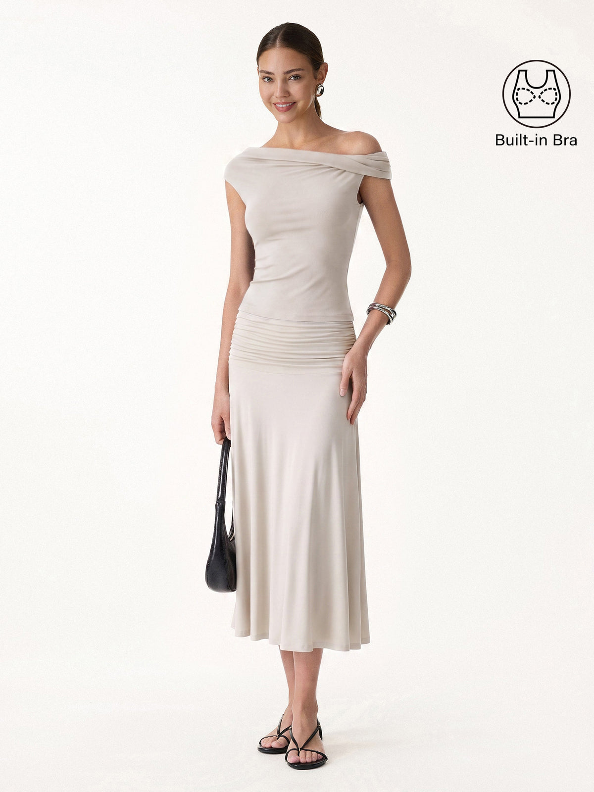 Women's 2-Piece Multi-Wear Brami Top and Midi Skirt Set