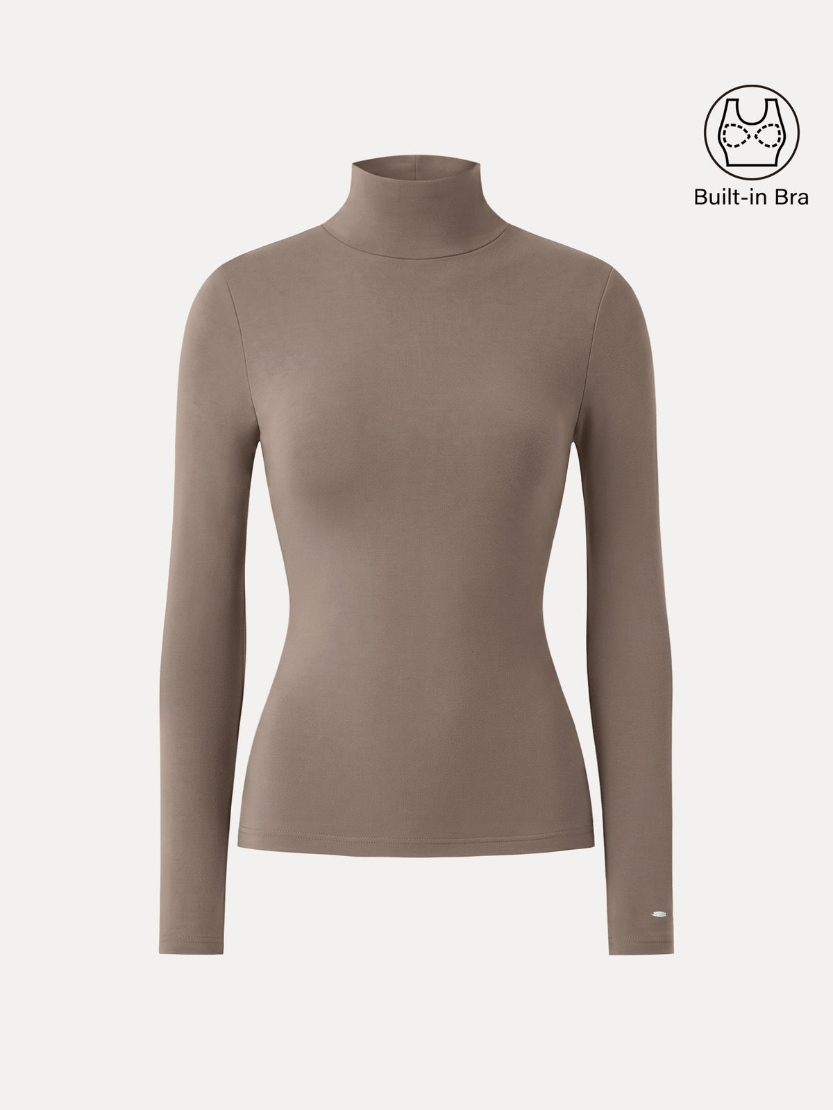 OGLmove Women's MaxWarm Turtleneck Long Sleeve Bra Top