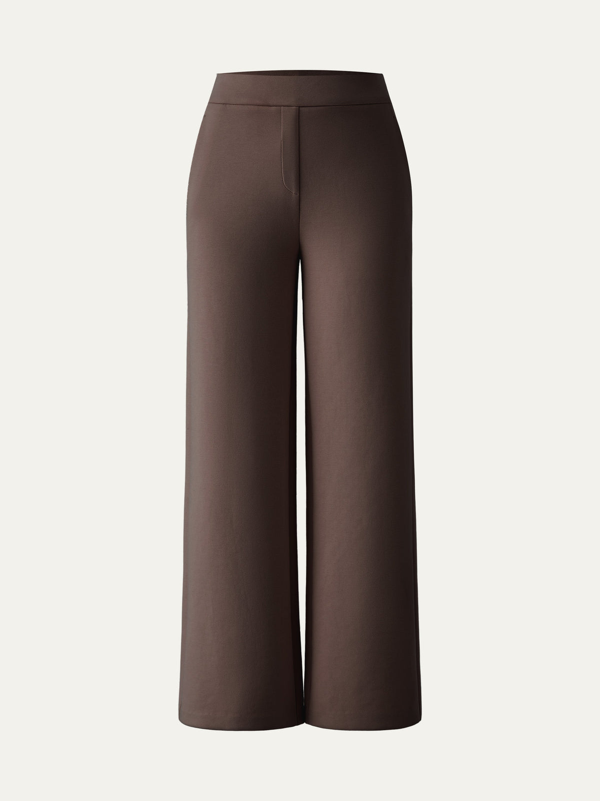 OGLmove Women's Textured Mid-Rise Pull-on Straight Pants with Pockets