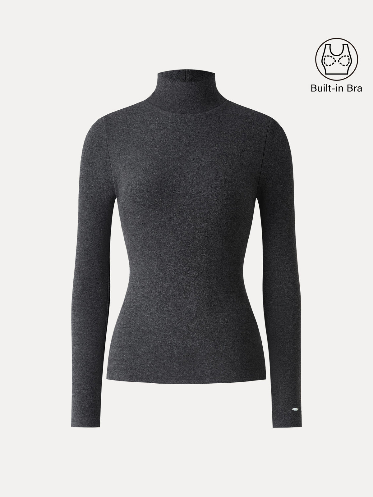 OGLmove Women's MaxWarm Turtleneck Long Sleeve Bra Top