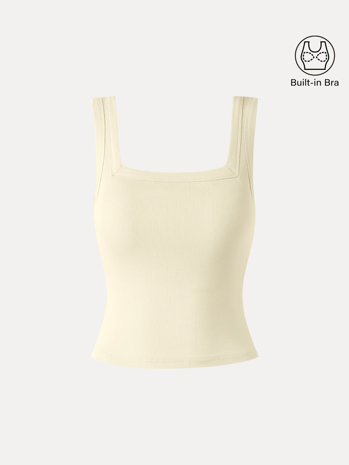 OGLmove Women's Slinky Square Open-Back Bra Tank Top