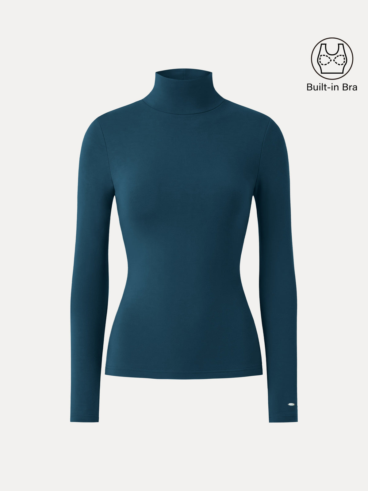 OGLmove Women's MaxWarm Turtleneck Long Sleeve Bra Top