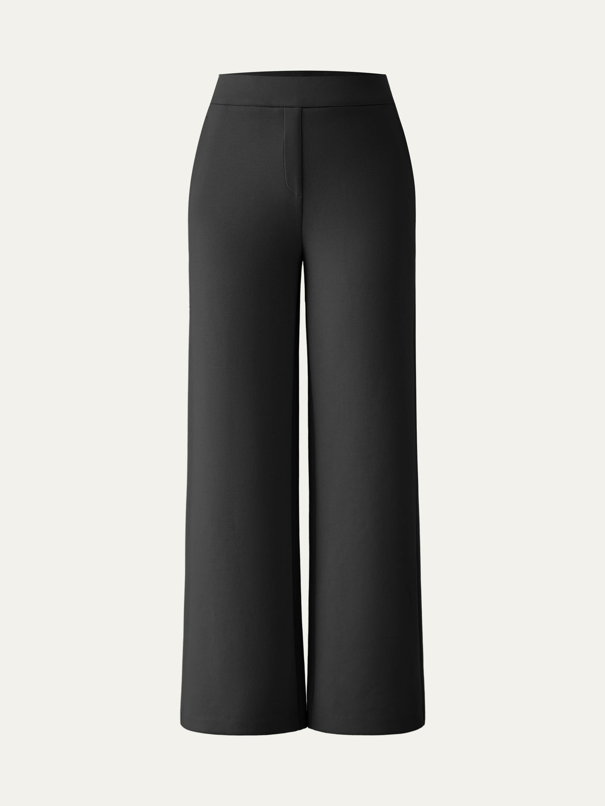 OGLmove Women's Textured Mid-Rise Pull-on Straight Pants with Pockets