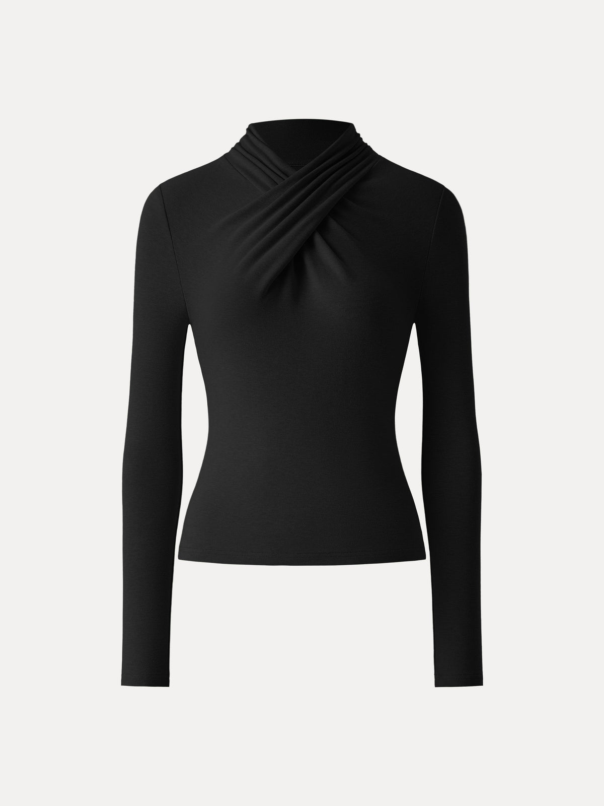 OGLmove Women's Eco-Mousse® ProWarm Twisted Mockneck Long Sleeve Top
