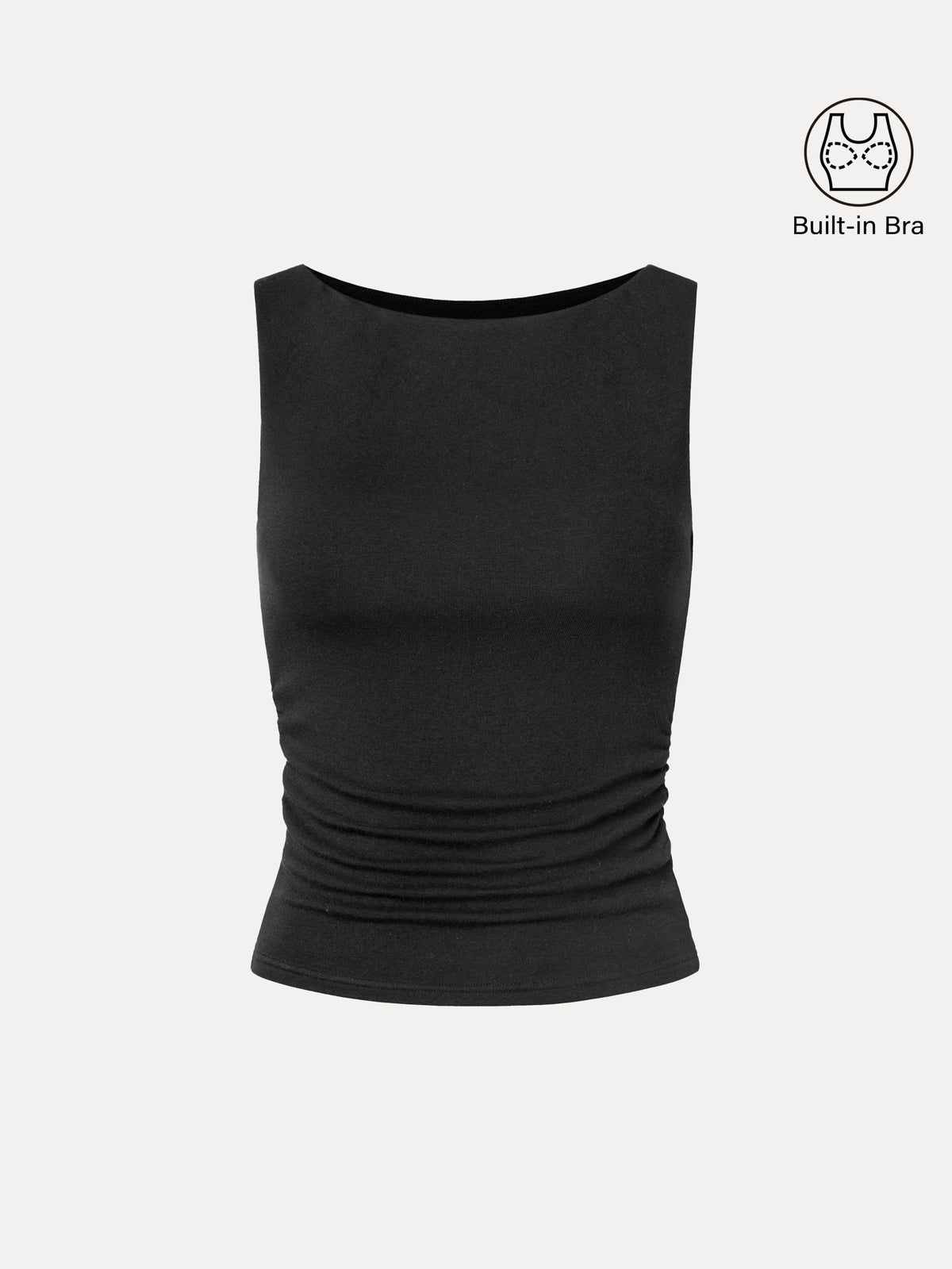 Boat Neck Bra Tank Top