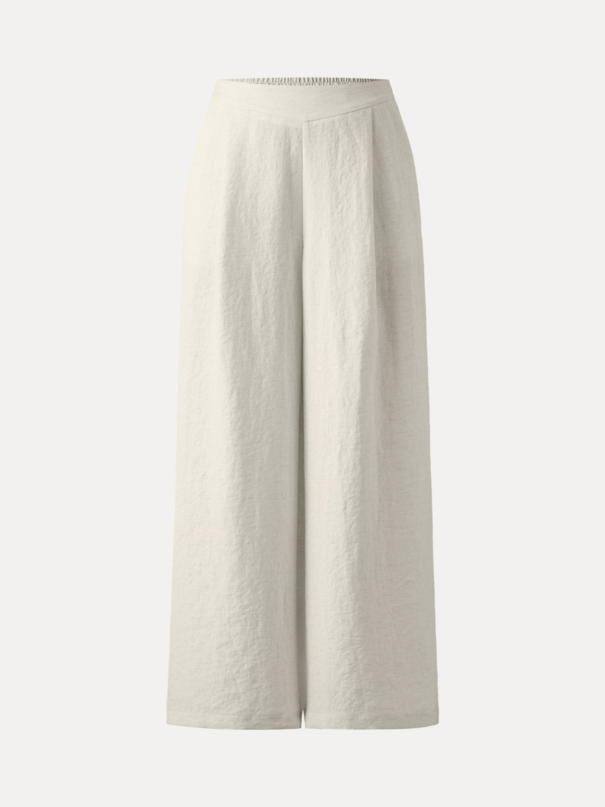 OGLmove Women's Breezy Linen-Like Mid Rise Wide Leg Pants