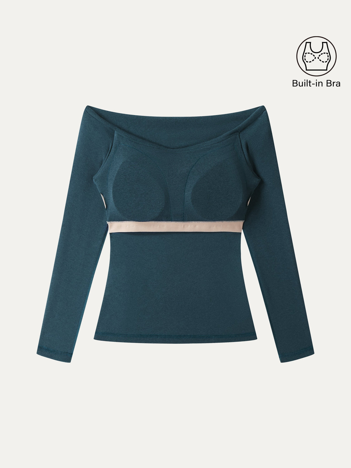 OGLmove Women's Eco-Mousse® Surplice Ruched Long Sleeve Bra Top