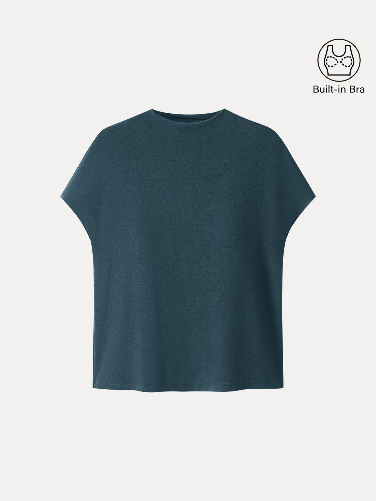 OGLmove Women's Eco-Mousse® Mock Neck Short Sleeve Bra Top