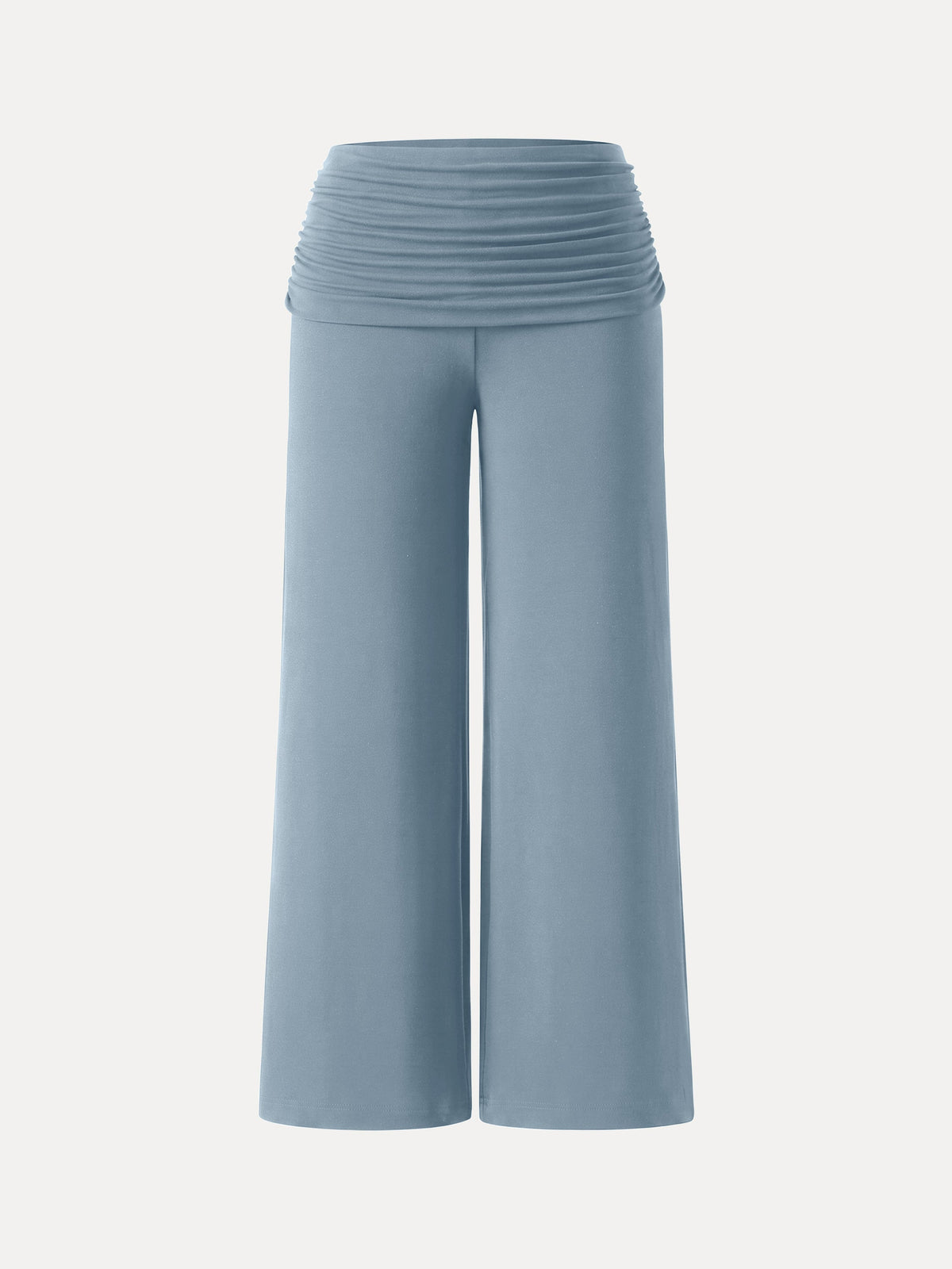 OGLmove Women's Wool Blend Drapey Wide-Leg Pull-On Pants with Pockets
