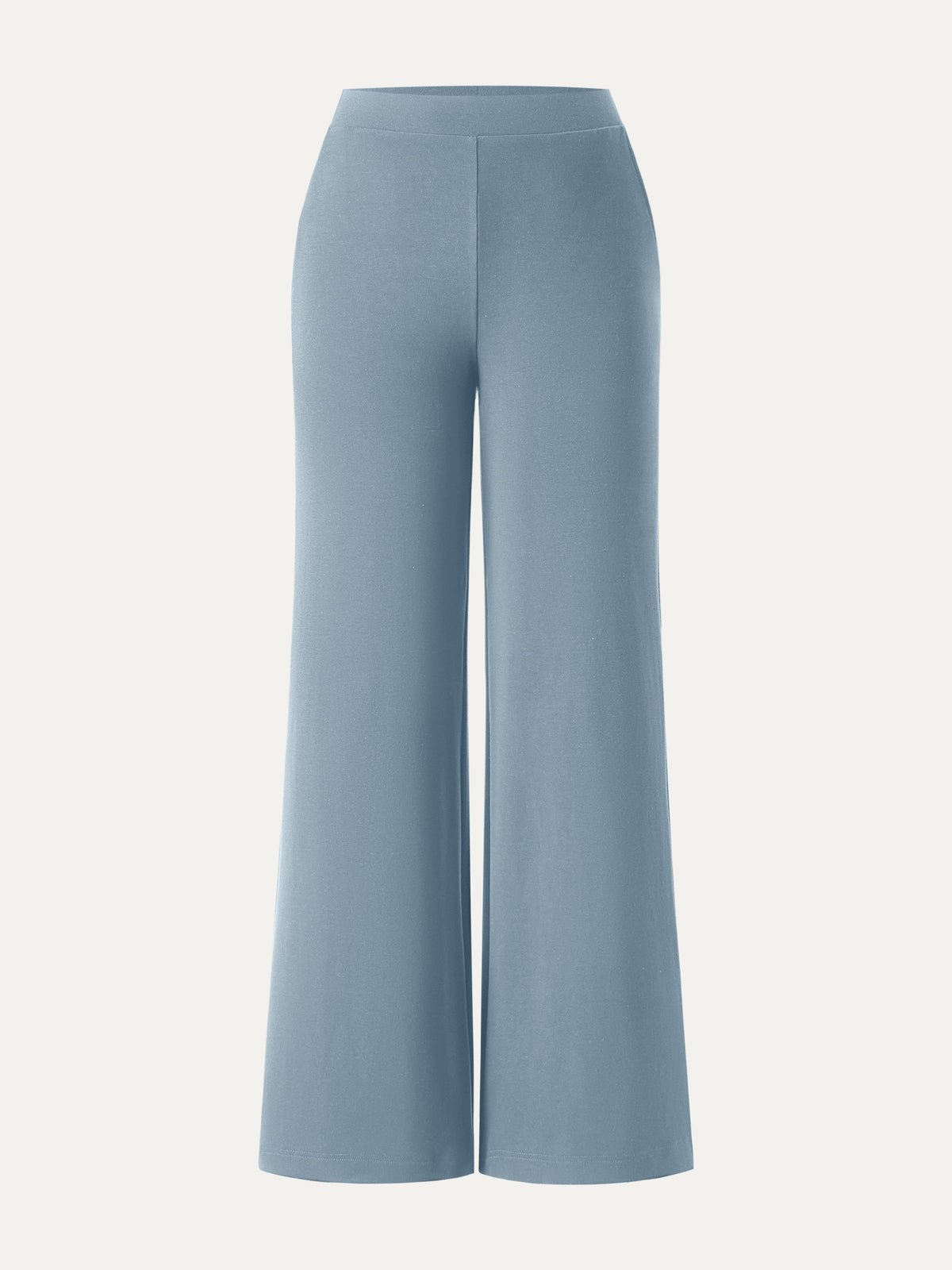 OGLmove Women's Lyocell Wool Mid-Rise Wide-Leg Pull-On Pants with Pockets