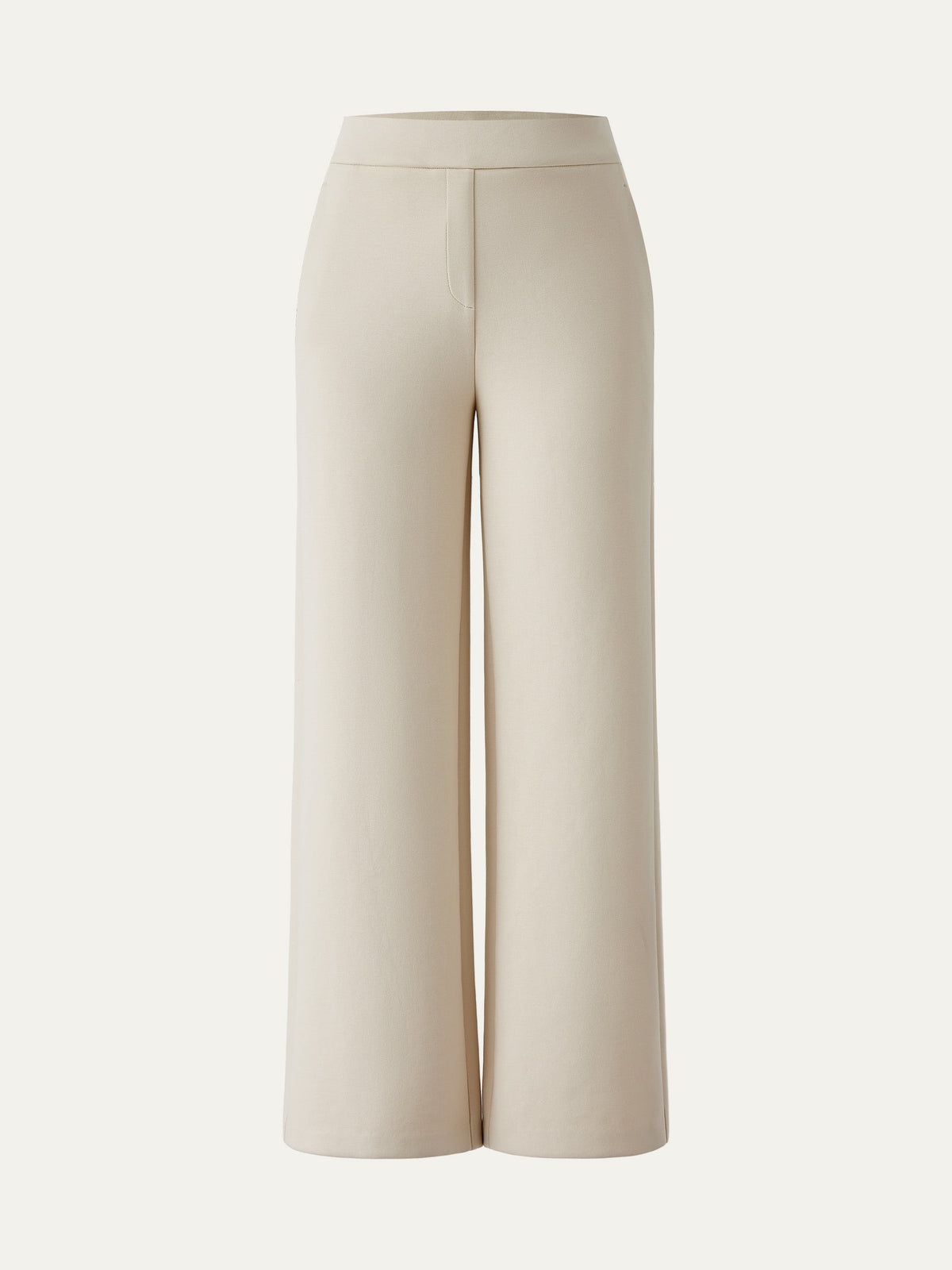OGLmove Women's Textured Mid-Rise Pull-on Straight Pants with Pockets