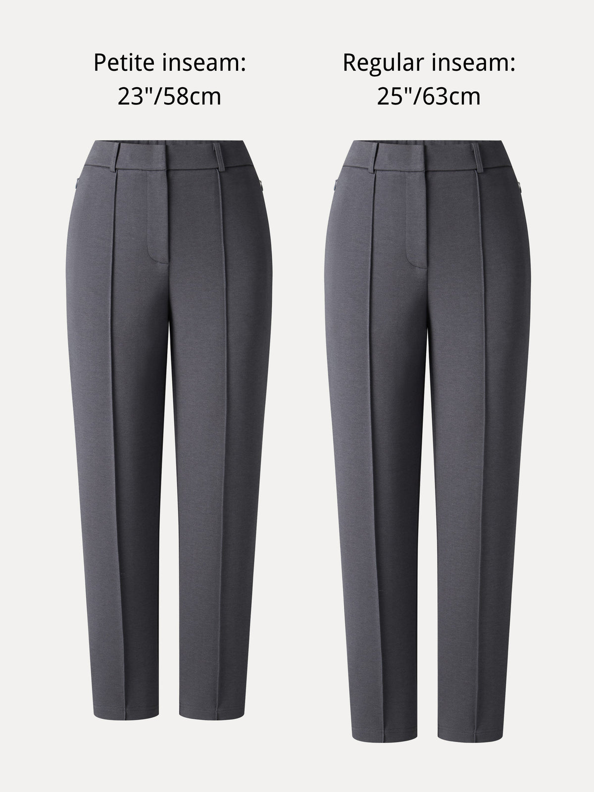 OGLmove Women's Modal Blend Ponte High-Rise Slim-Straight Pants