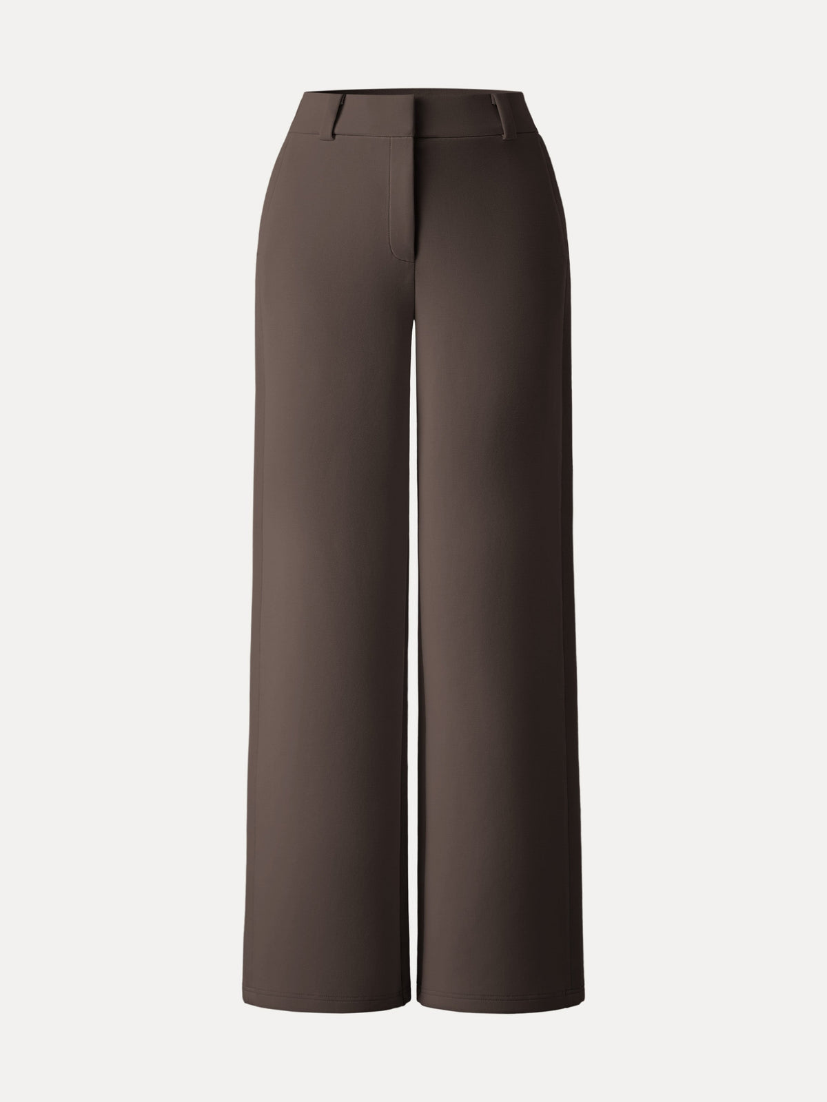 OGLmove Women's Stretchy Mid-Rise Wide-Leg Trousers