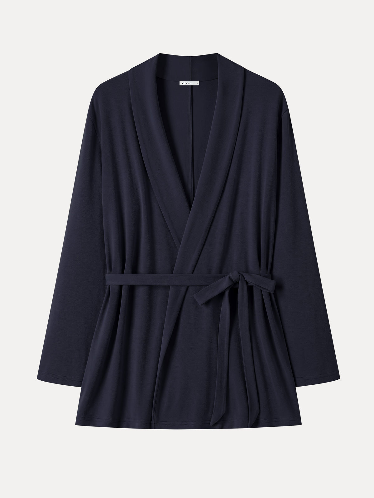 OGLmove Women's Eco-Mousse Lapel Long Sleeve Belted Cardigan