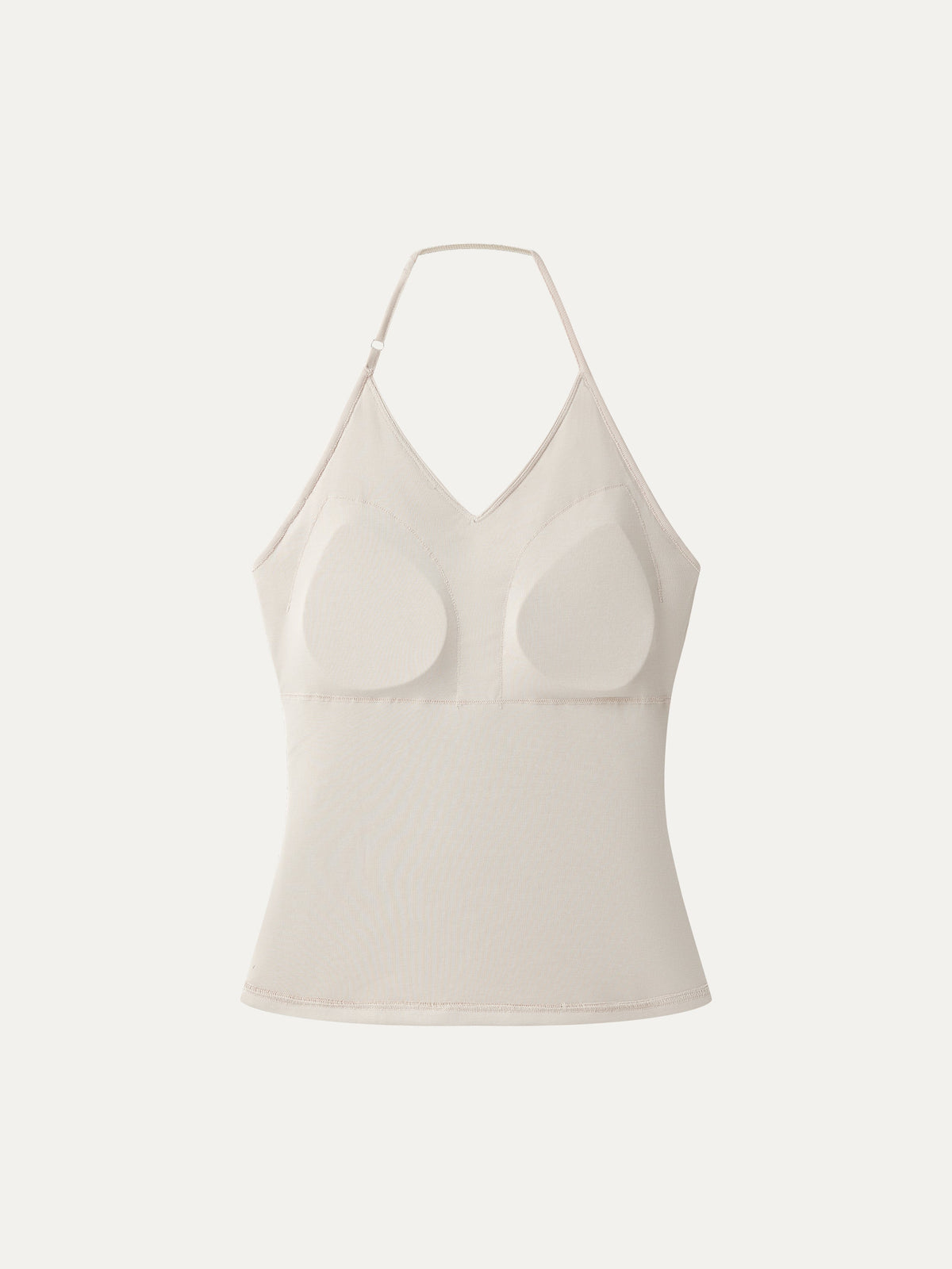OGLmove Women's Modal Halter Neck Ruched Bra Top