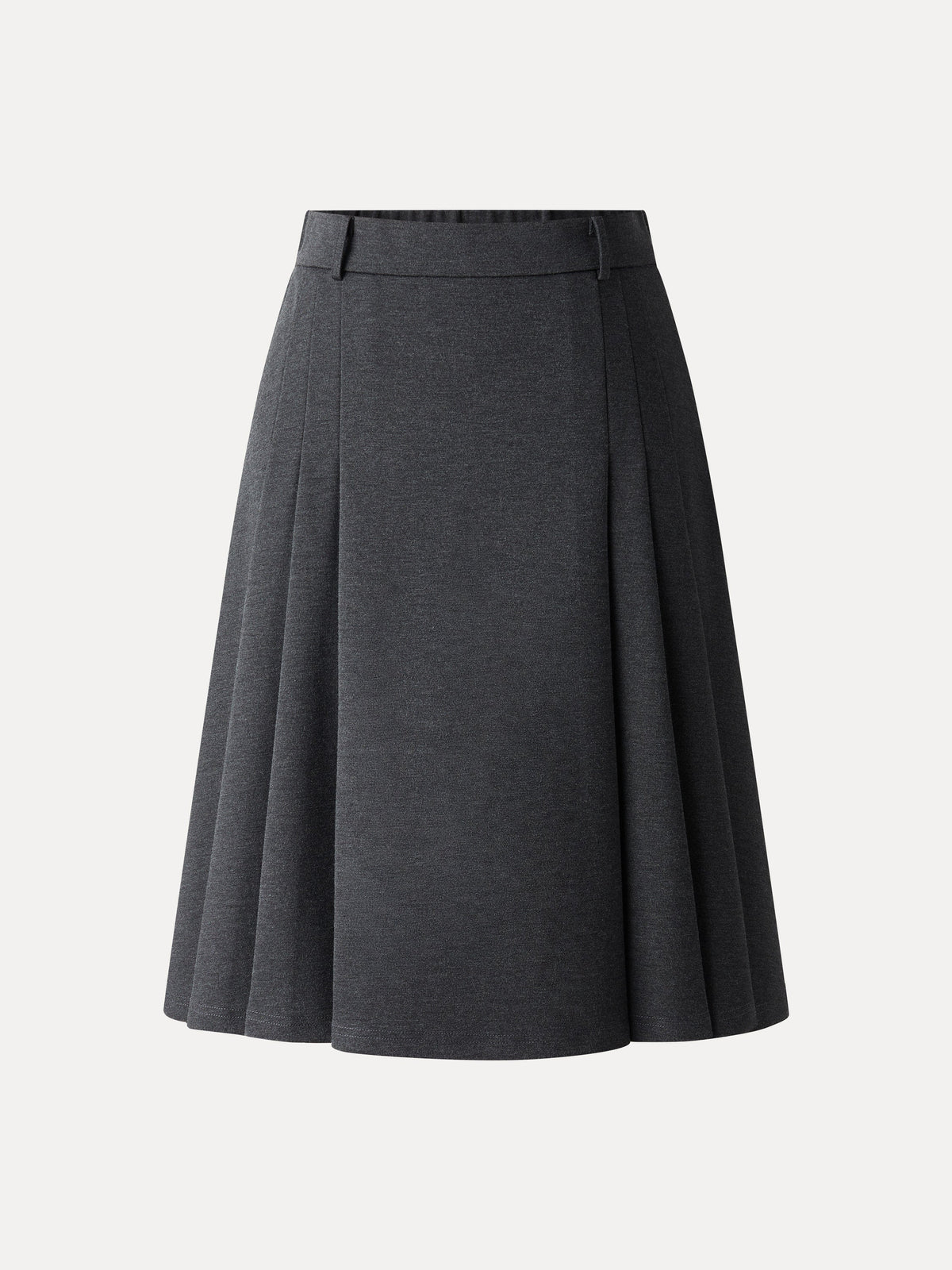 OGLmove Women's Ponte High-Rise Tucked Knee-Length Skirt