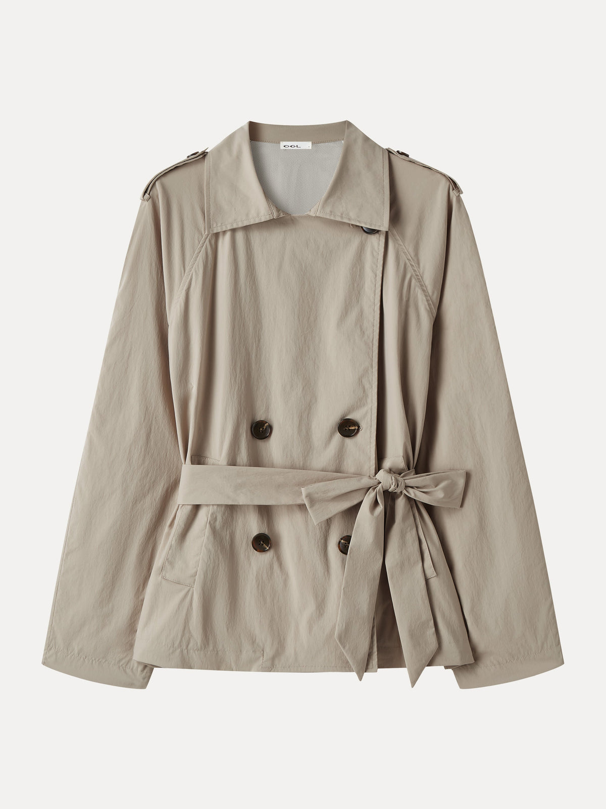 OGLmove Women's Water-Repellent Peak Collar Trench Jacket