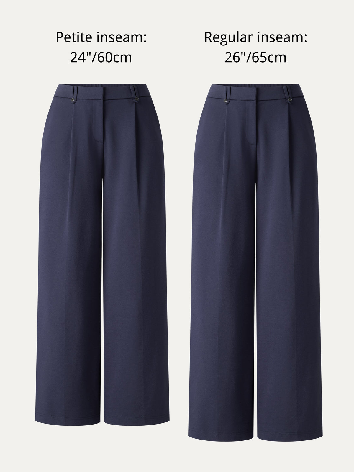 OGLmove Women's Ponte Low-Rise Straight Leg Ankled Pants with Pockets