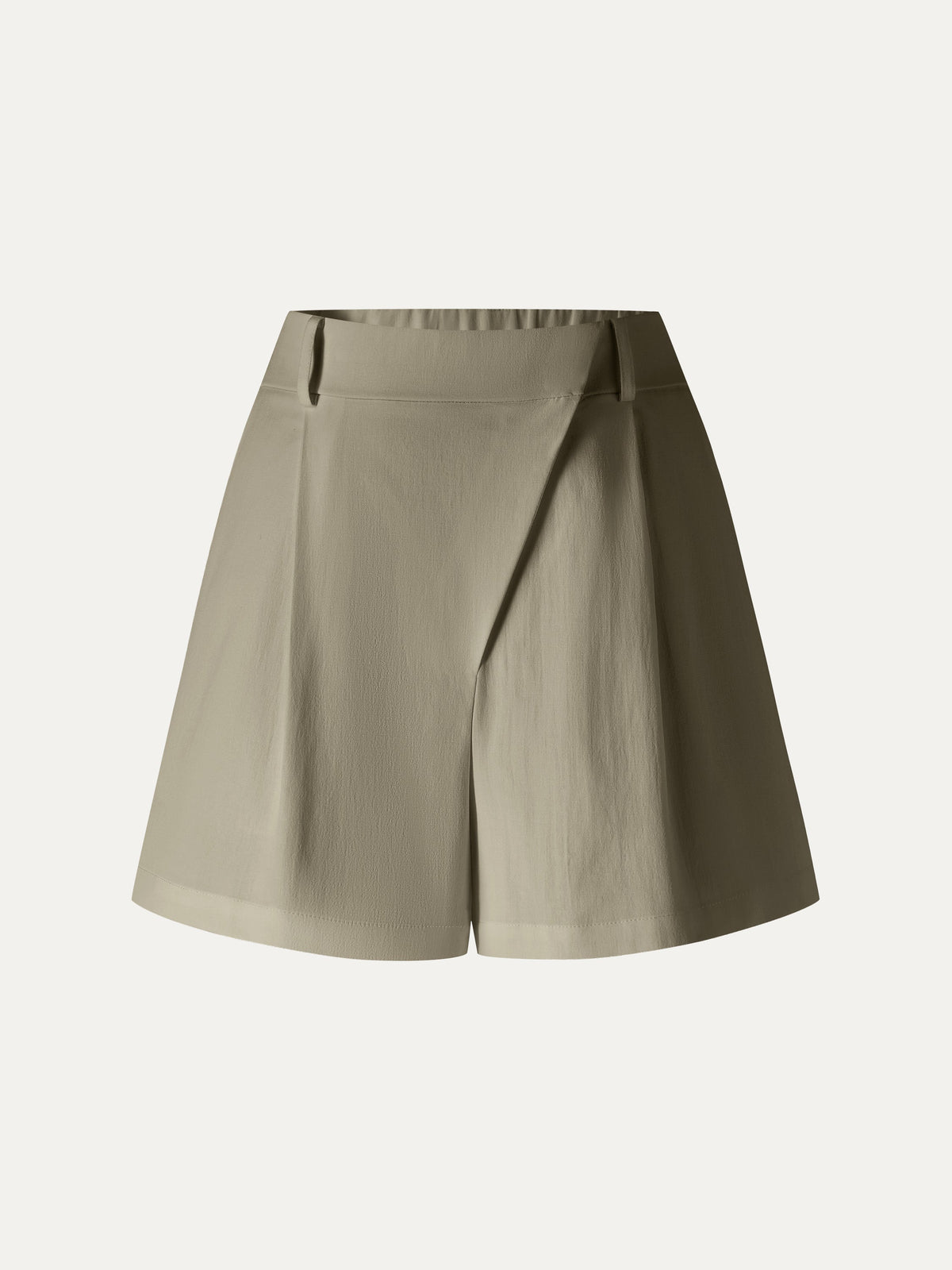 OGLmove Women's Not-See-Thru Linen-Like A-Line Shorts