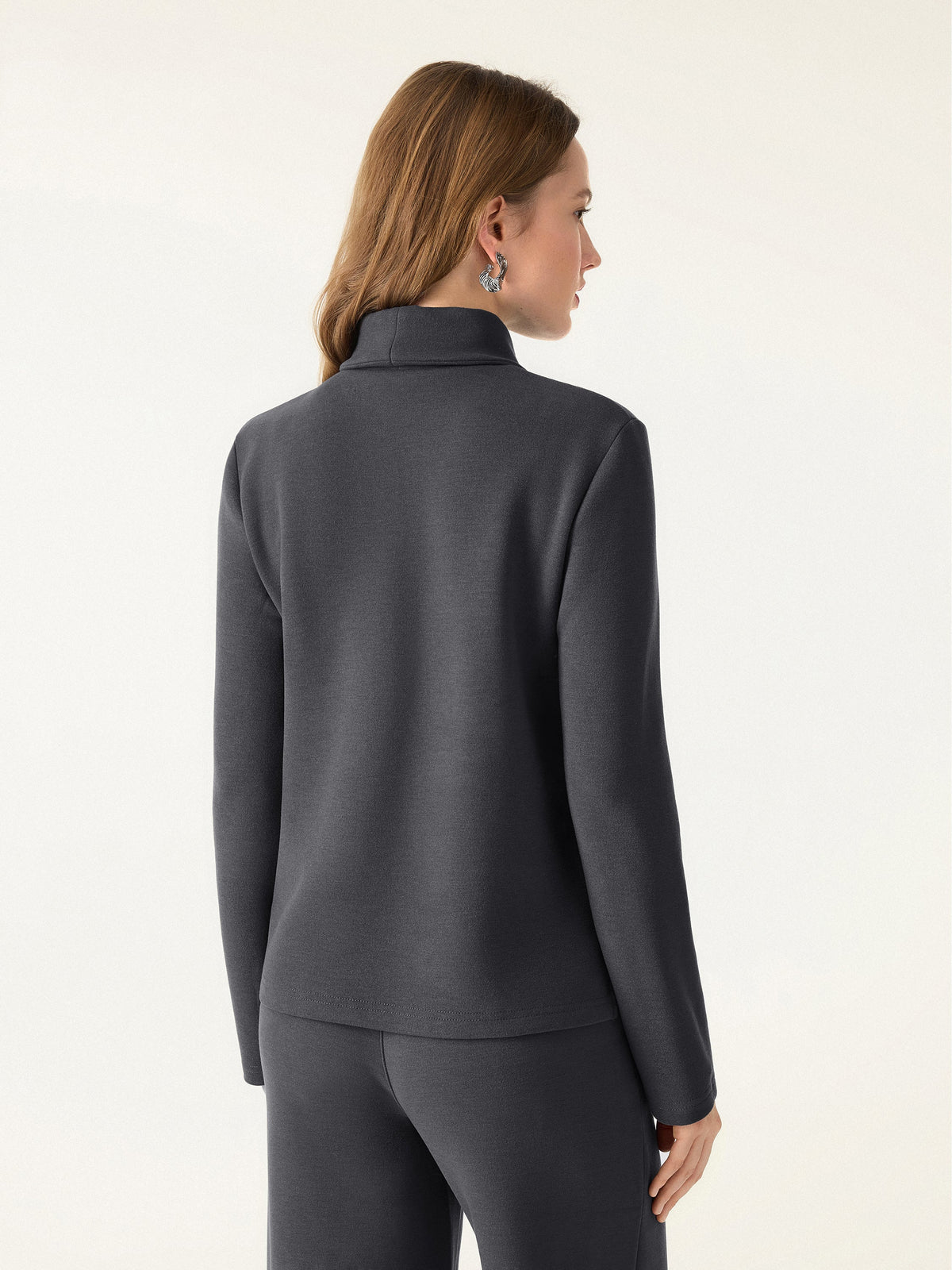 OGLmove Women's FuzzLuxe Turtleneck Long Sleeve Top