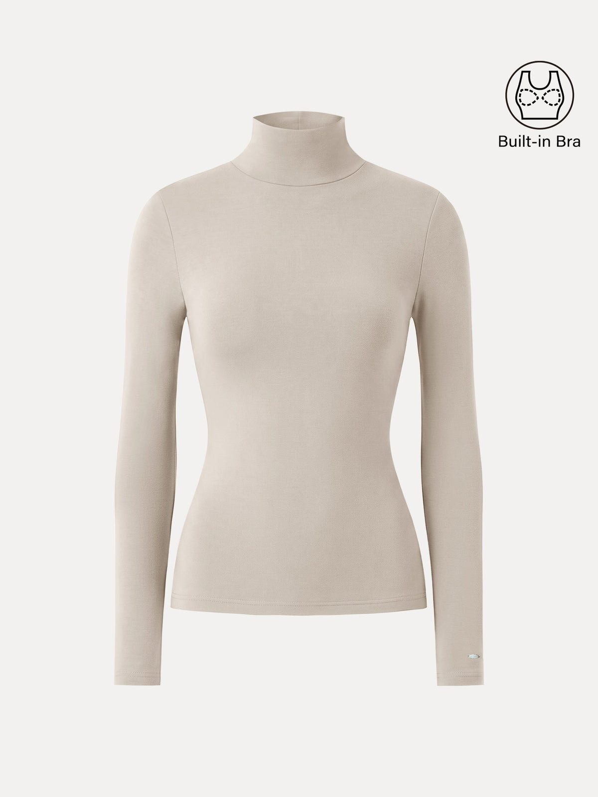 OGLmove Women's MaxWarm Turtleneck Long Sleeve Bra Top