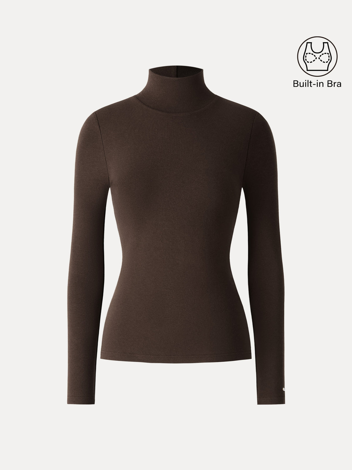OGLmove Women's ProWarm Turtleneck Long Sleeve Bra Top