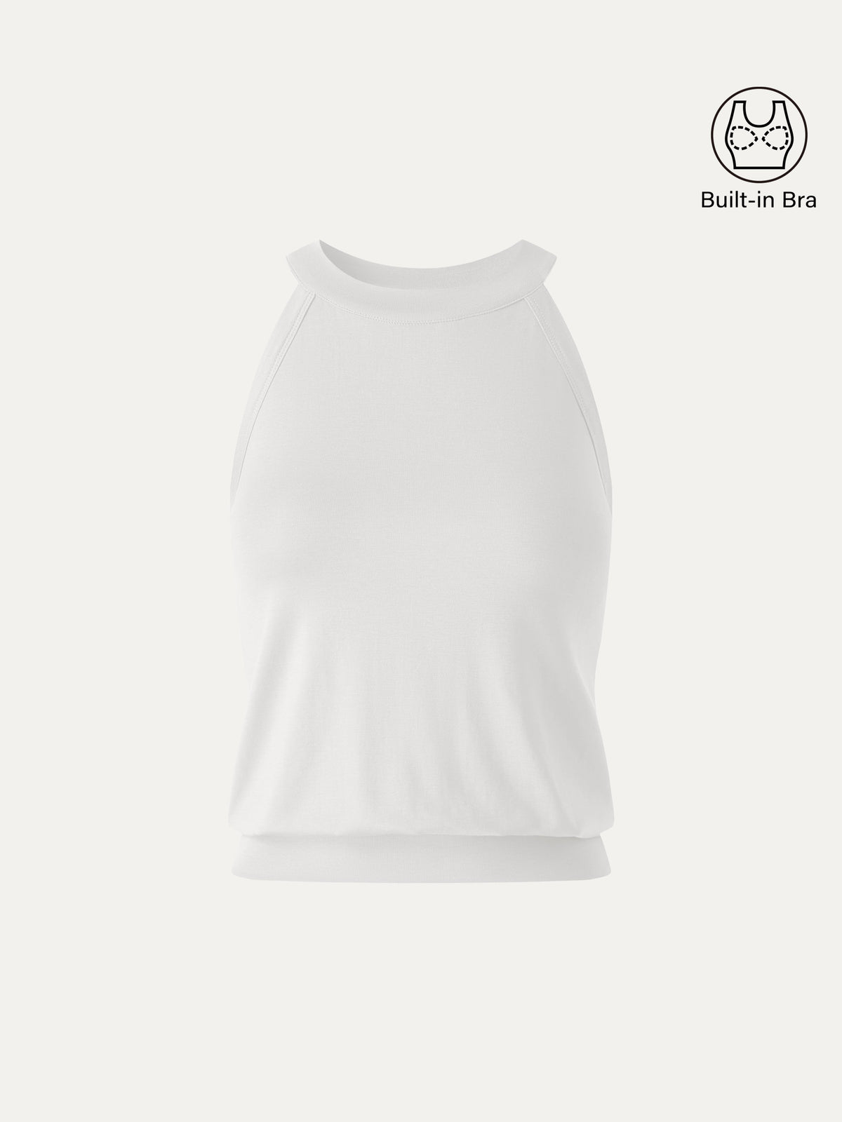 OGLmove Women's Halter Neck Banded Hem Bra Tank