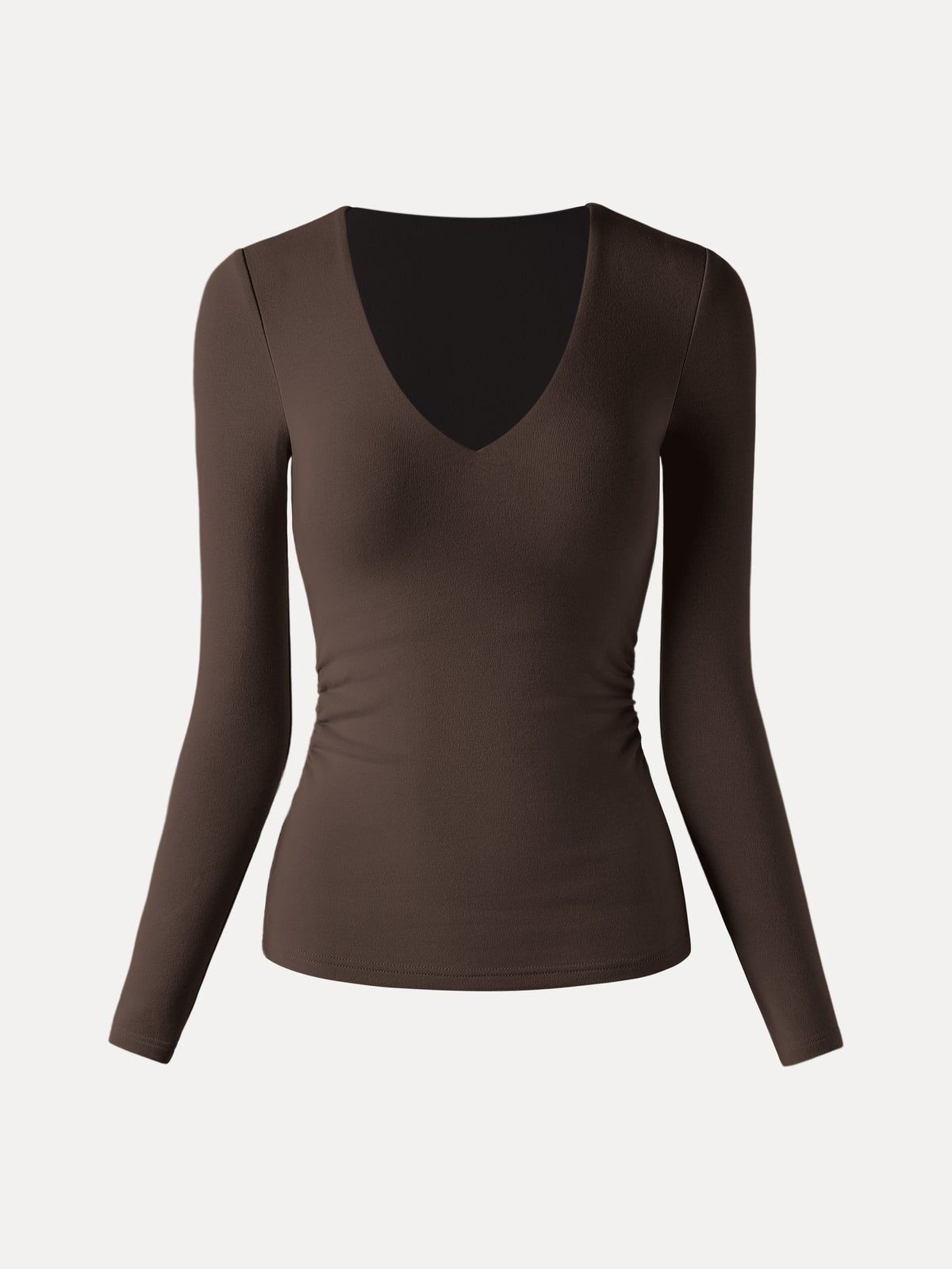 OGLmove Women's Eco-Mousse® V-Neck Long Sleeve Bra Top