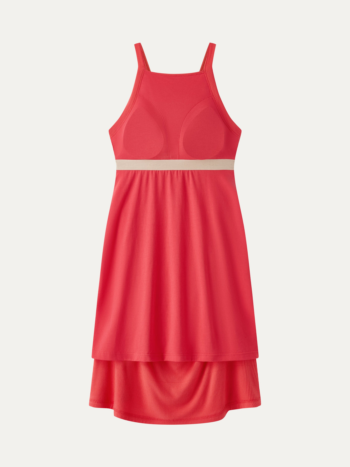 OGLmove Women's CoolTouch Square Neck Ruched Mini Bra Dress
