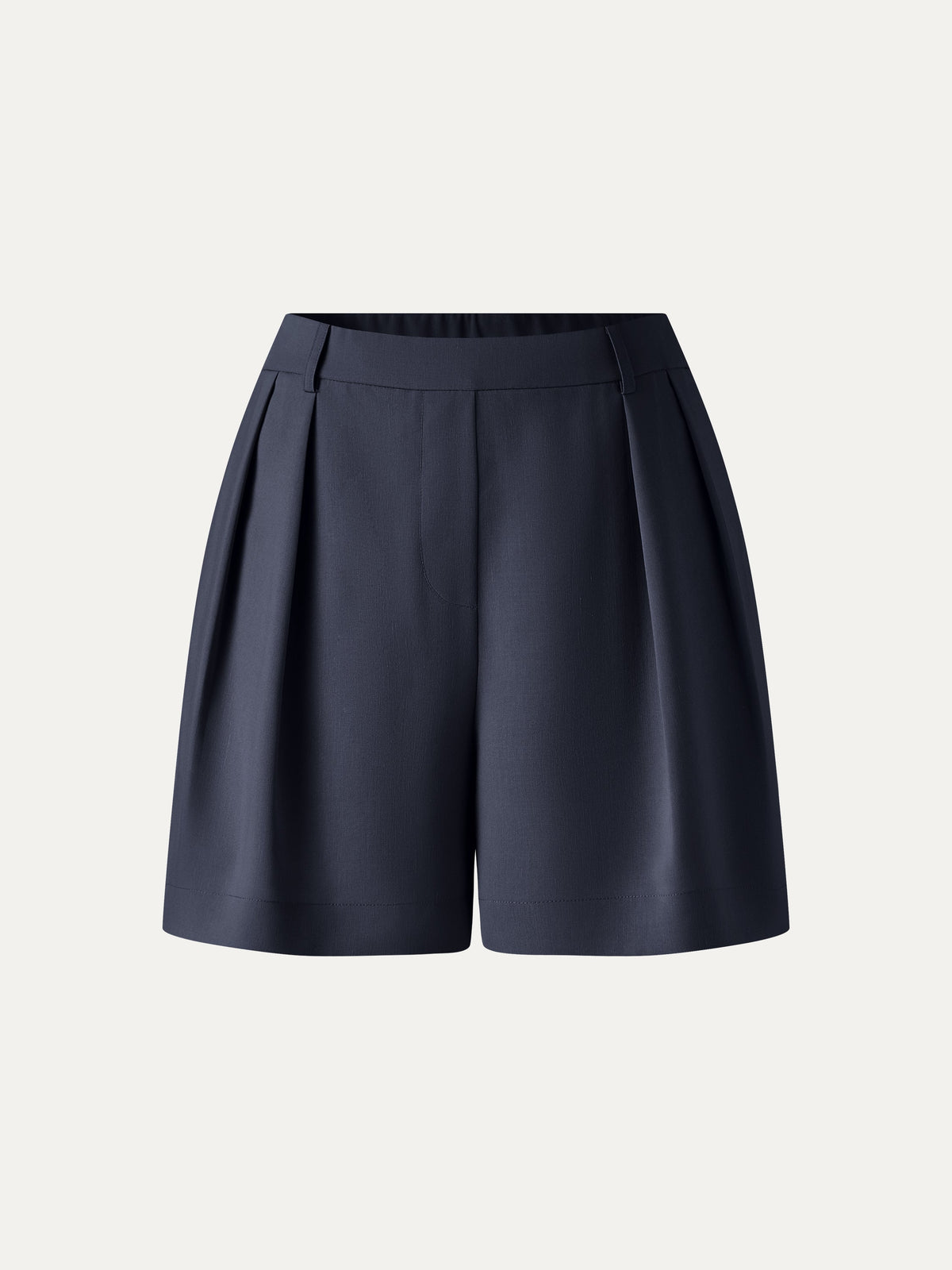 OGLmove Women's Lyocell-Linen Tailored Shorts with Pockets