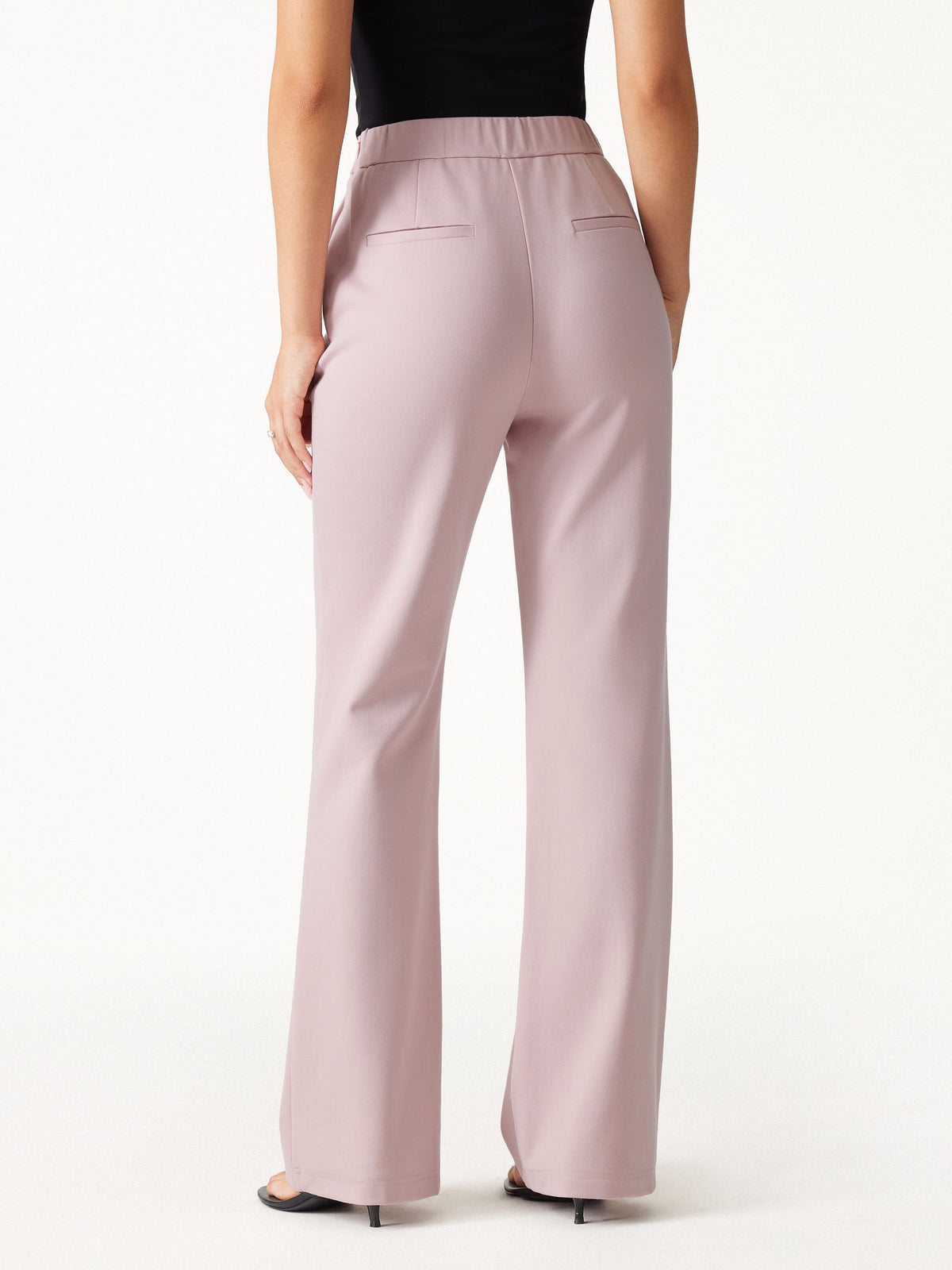 OGLmove Women's Ponte High-Rise Slim Flared Pants
