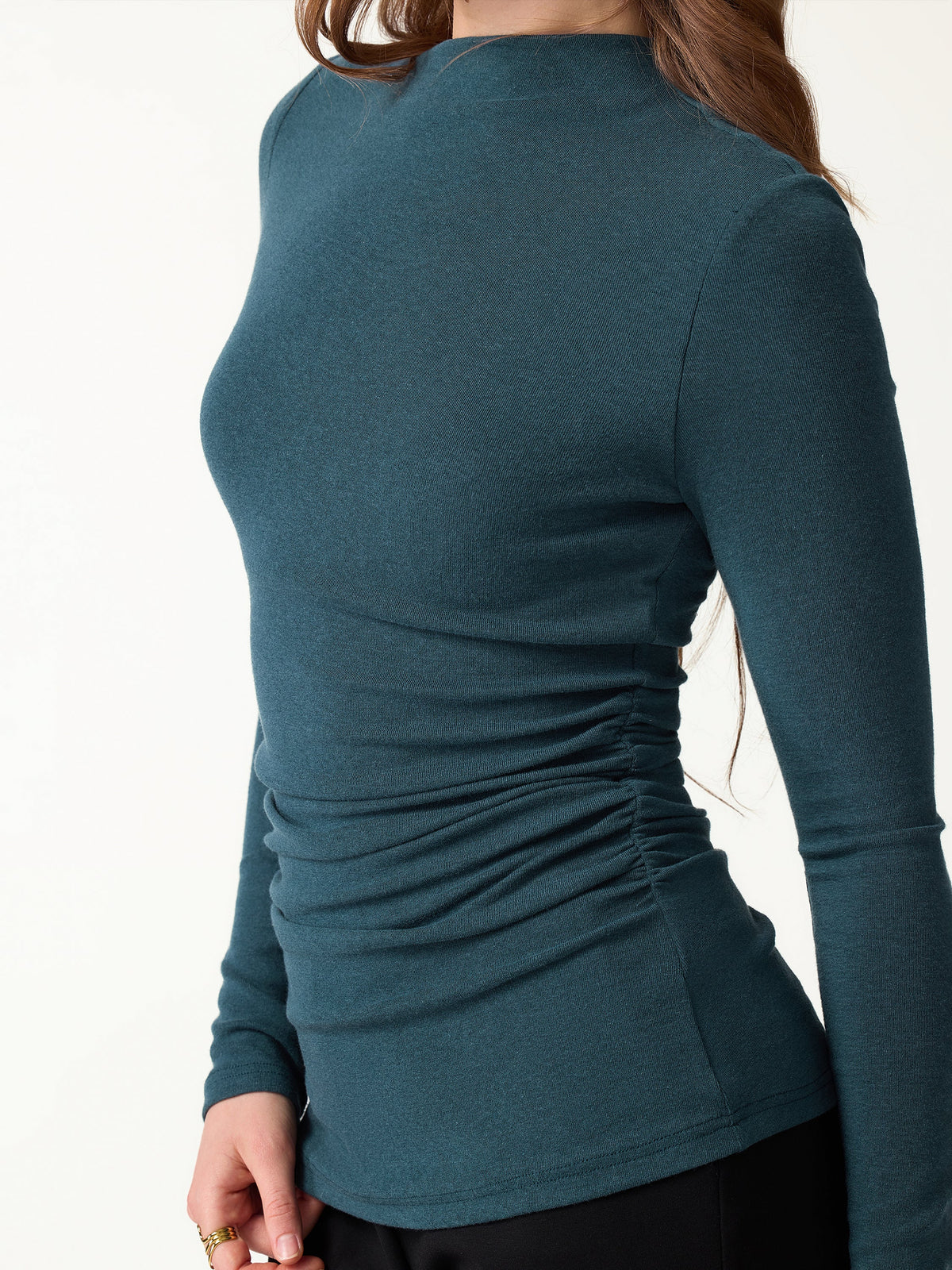 OGLmove Women's Eco-Mousse Asymmetrical Bra Top & Midi Skirt Set
