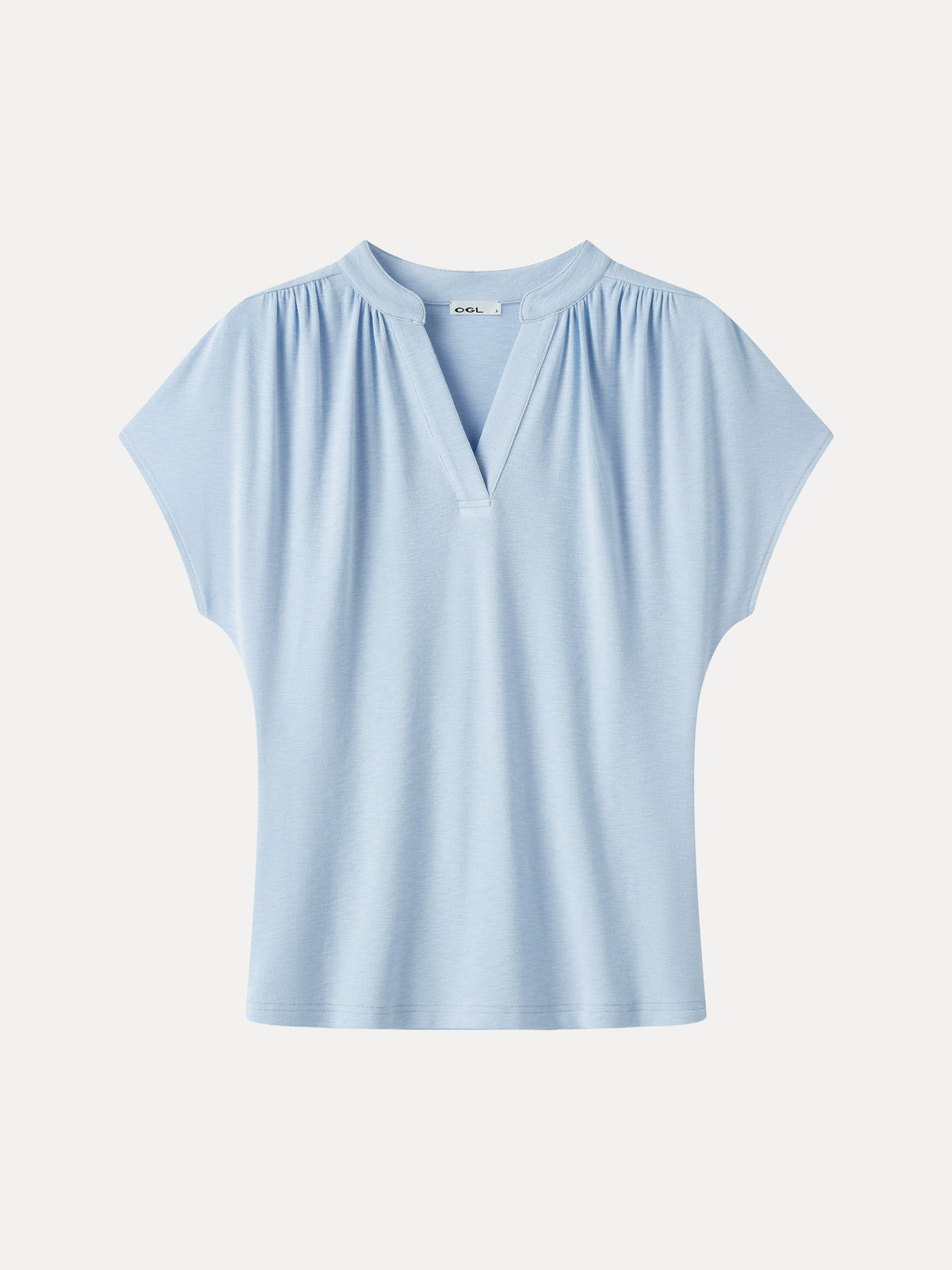 OGLmove Women's Eco-Mousse® Collared V-Neck Short Sleeve Top