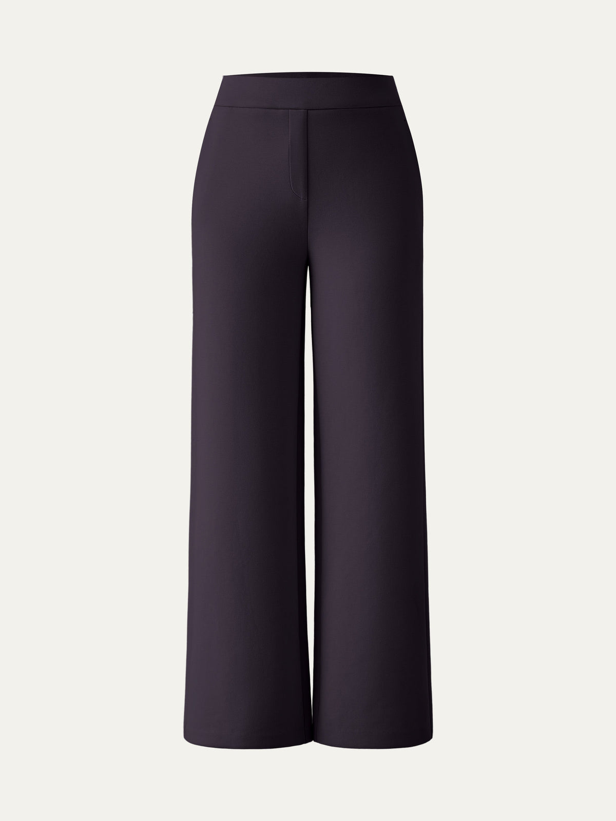 OGLmove Women's Textured Mid-Rise Pull-on Straight Pants with Pockets