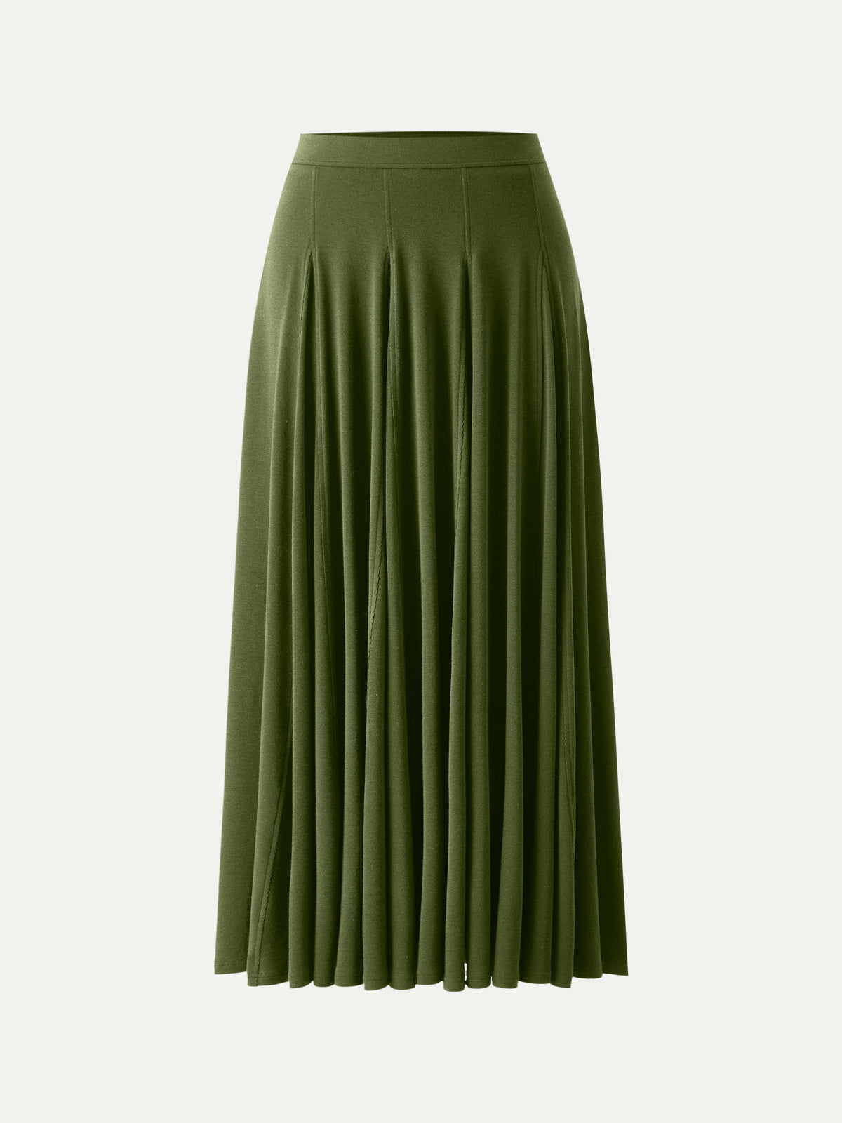 OGLmove Women's Eco-MiYaMoon® Godet Hem Pull-on Maxi Skirt