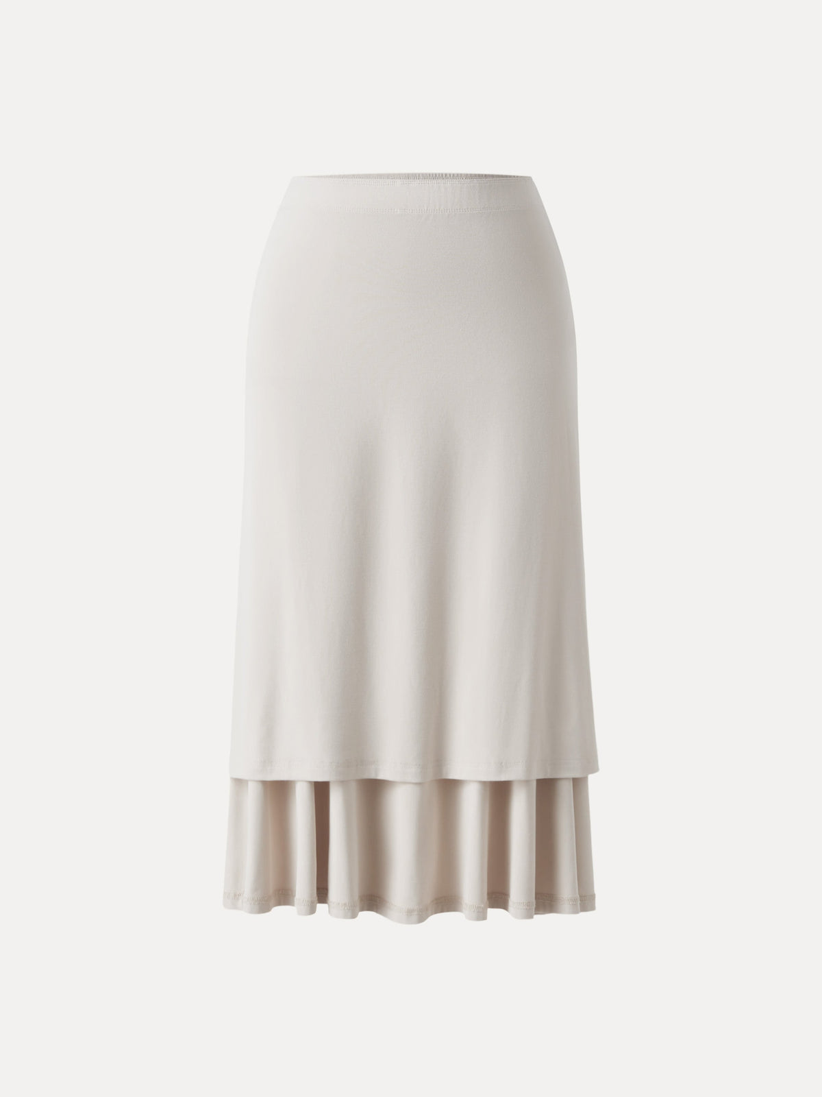 OGLmove Women's Flowy Side Ruched A-Line Midi Skirt