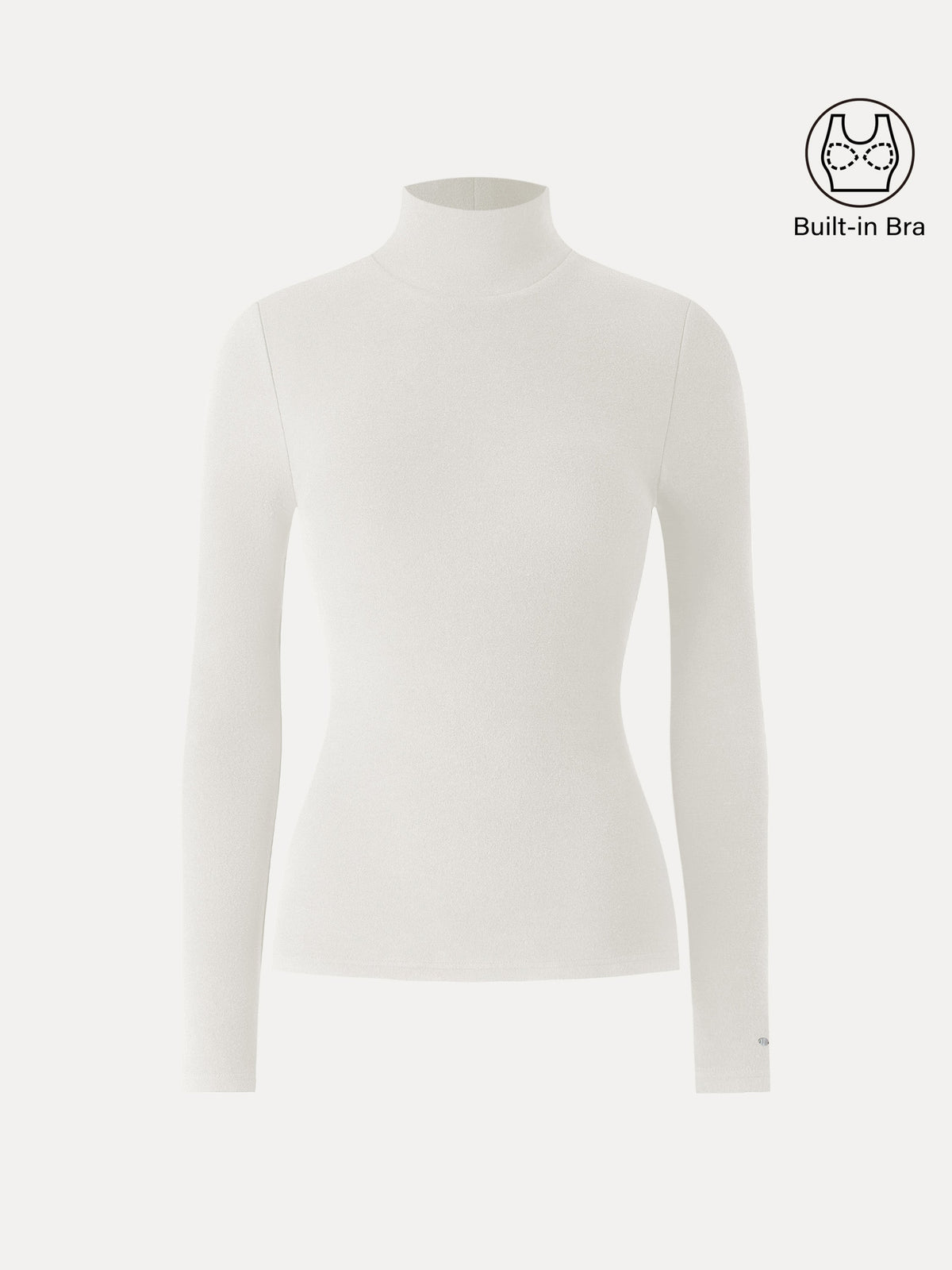 OGLmove Women's LiteWarm Turtleneck Long Sleeve Bra Top