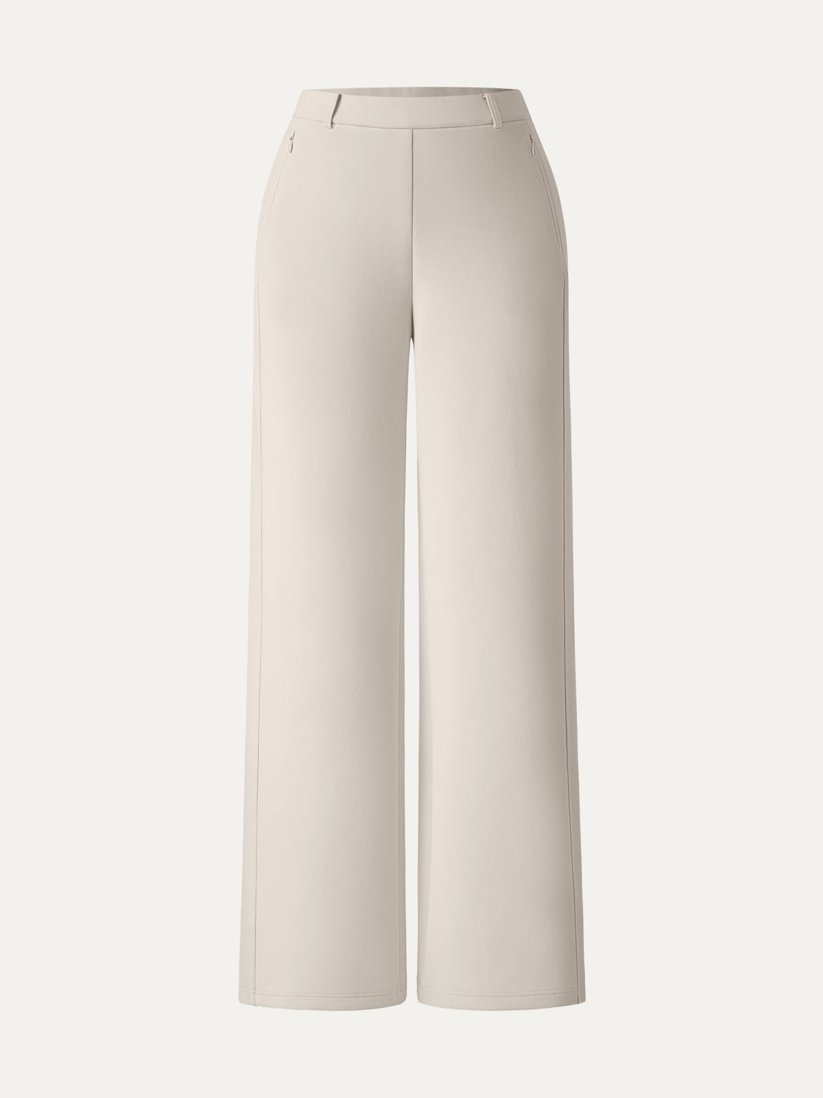 OGLmove Women's Stretch Cotton Blend Slimming High Rise Wide Leg Pant