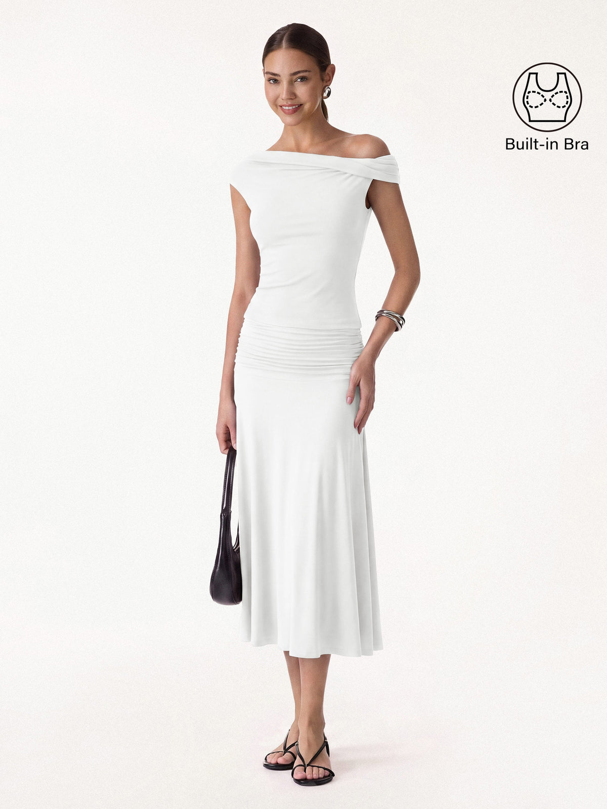Women's 2-Piece Multi-Wear Brami Top and Midi Skirt Set
