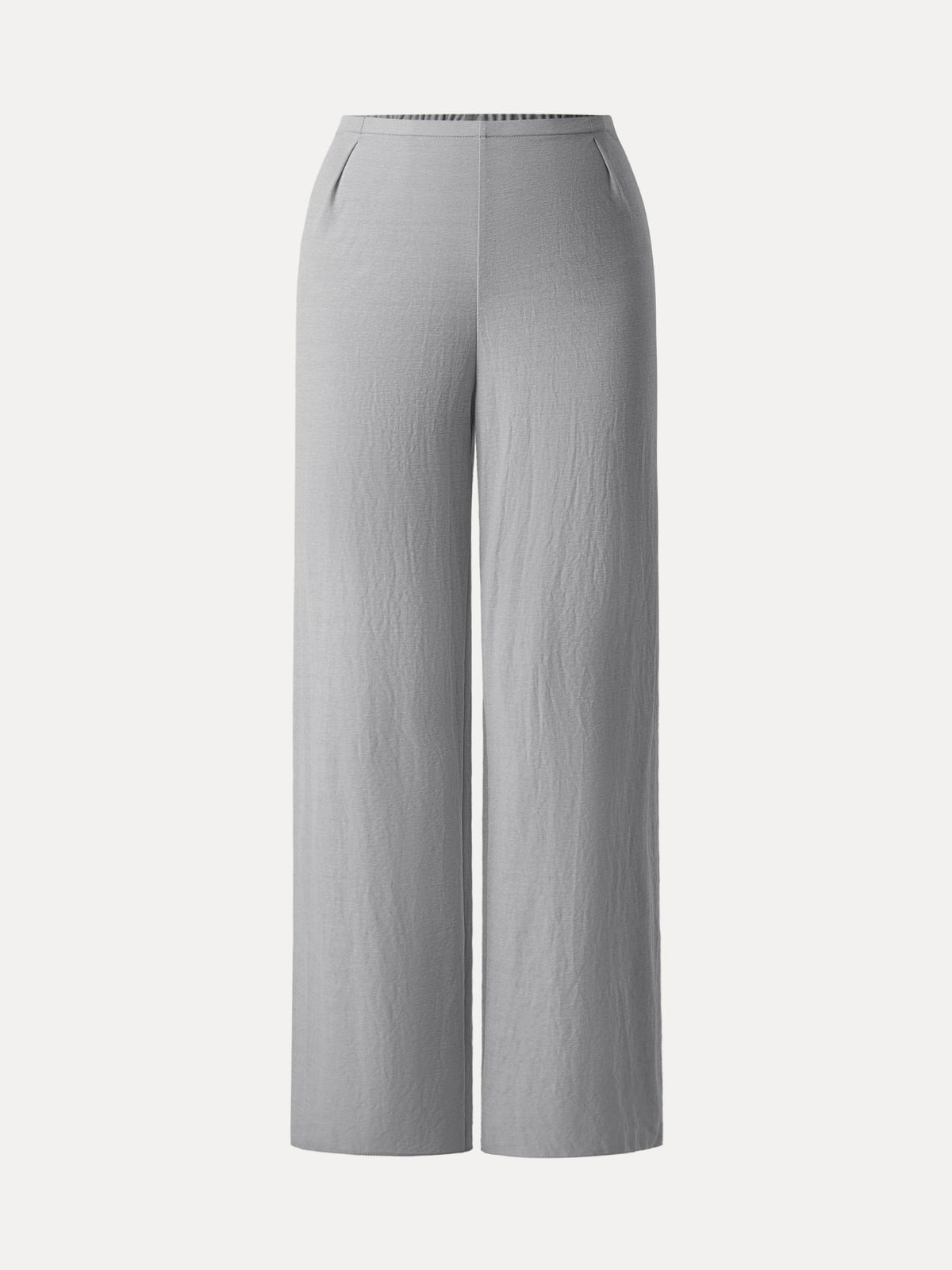 OGLmove Women's Cotton-Linen Mid-Rise Straight Leg Pants