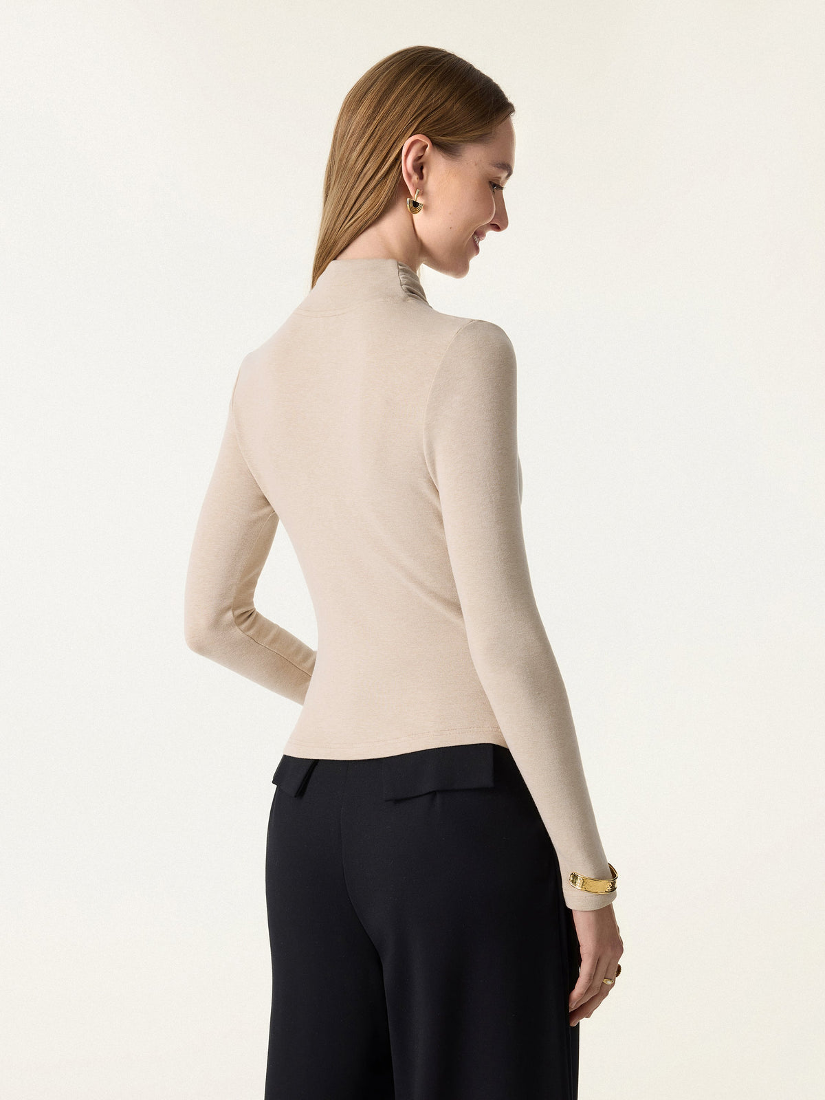 OGLmove Women's ProWarm Twisted Mockneck Long Sleeve Top