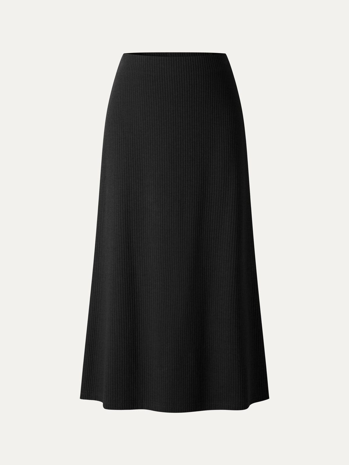 OGLmove Women's Textured Cotton Blend Mid-Rise A-Line Midi Skirt