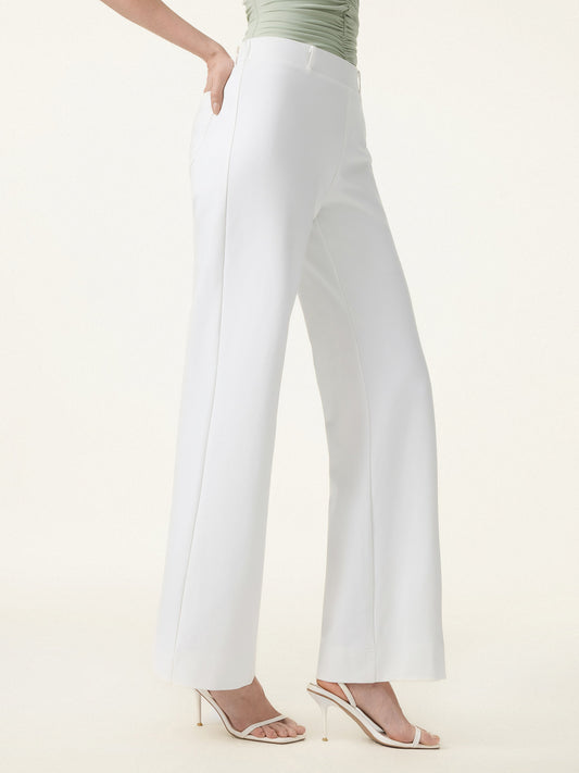 OGLmove Women's Drapey Mid-Rise Wide-Leg Pants with Pockets