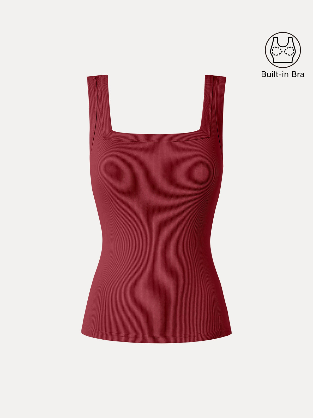 OGLmove Women's Slinky Square Open-Back Bra Tank Top
