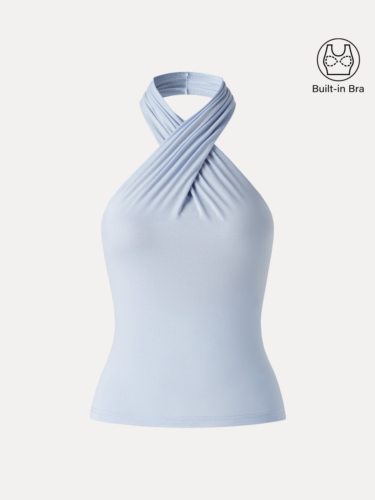 OGLmove Women's Crisscross Halter Neck Going-Out Bra Top