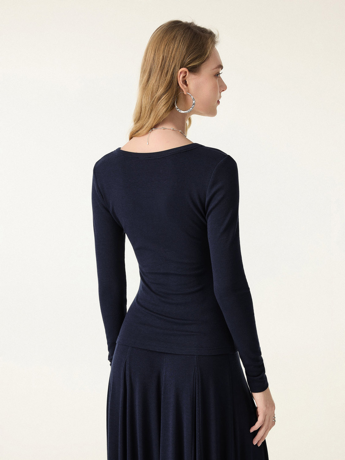 OGLmove Women's Eco-MiYaMoon® Surplice Ruched Long Sleeve Top