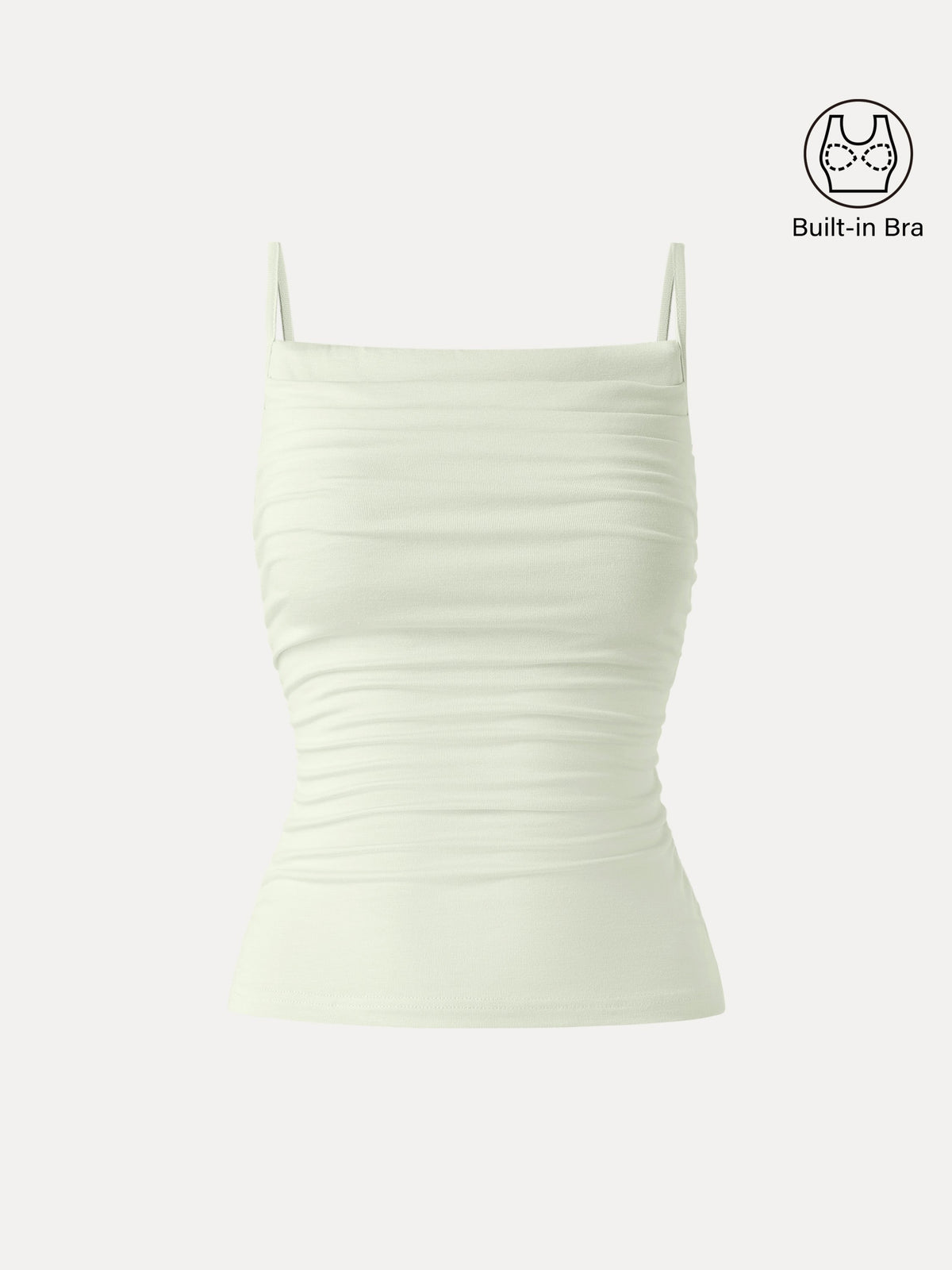 OGLmove Women's Adjustable Spaghetti Straps New Airy Bra Tank Pastel Lily